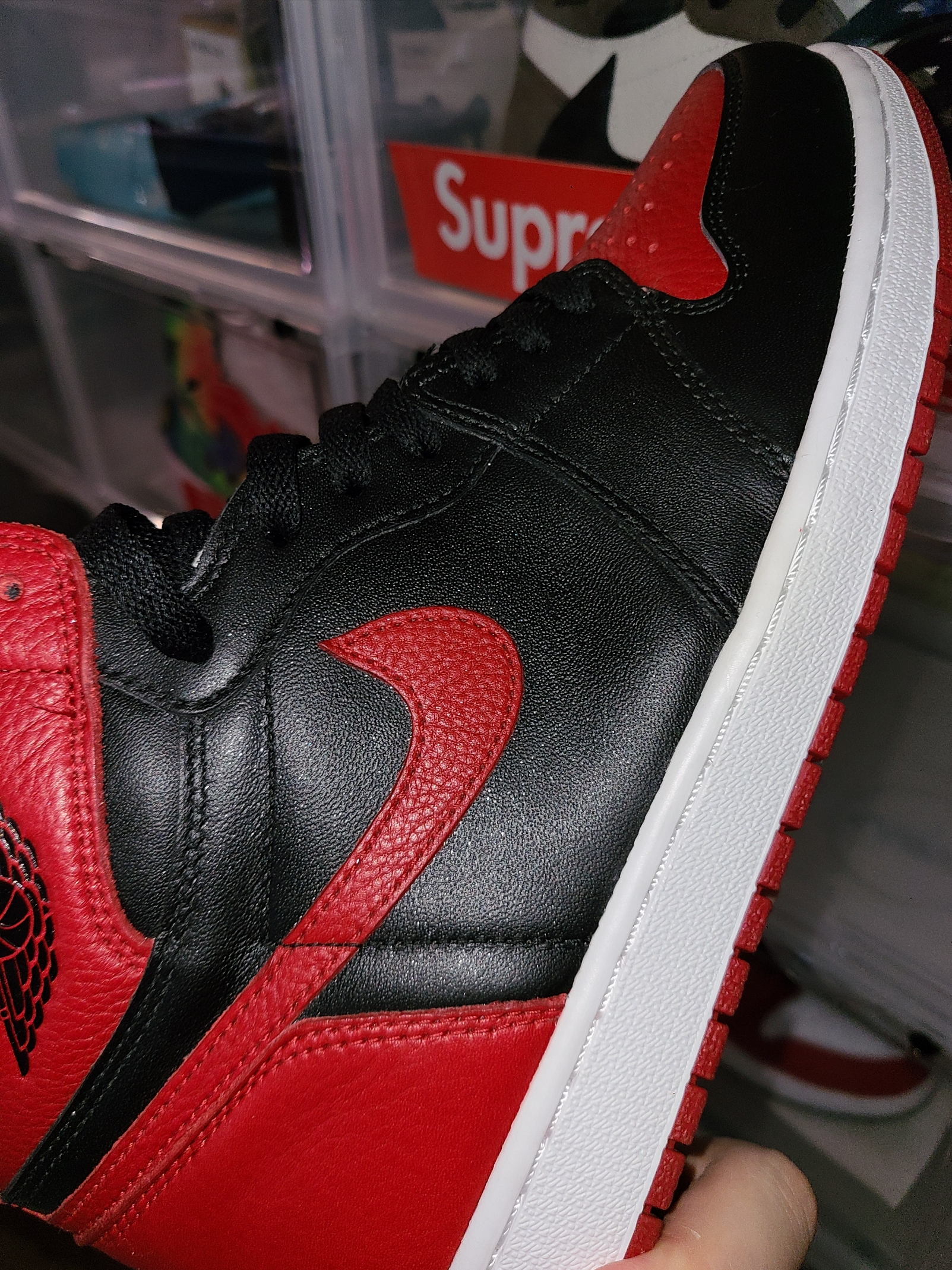 Jordan 1 Retro High OG Bred Banned 2016 착용 스타일 - 1