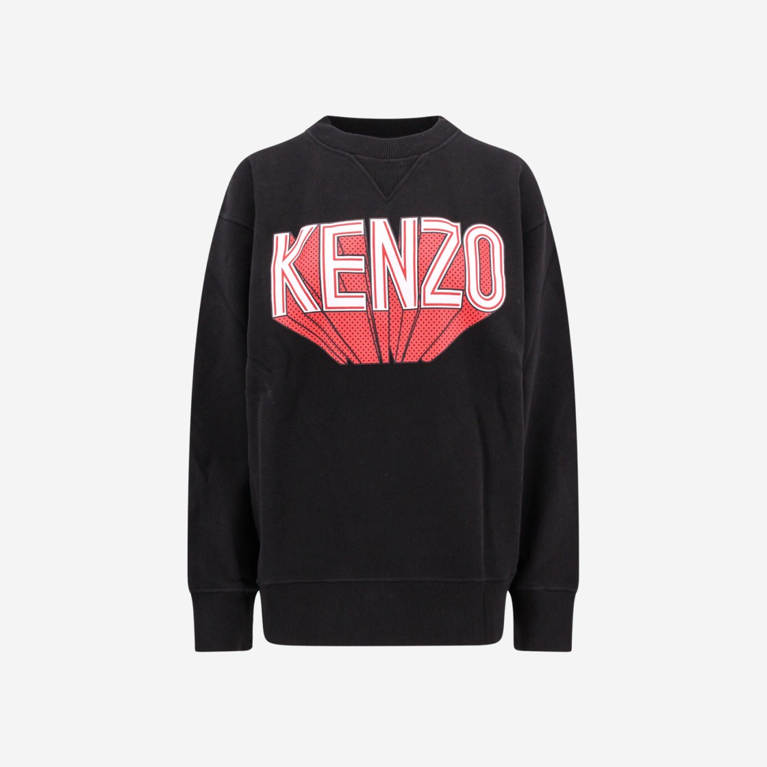 (W) Kenzo Logo Crewneck Sweatshirt Black 상세 이미지 1