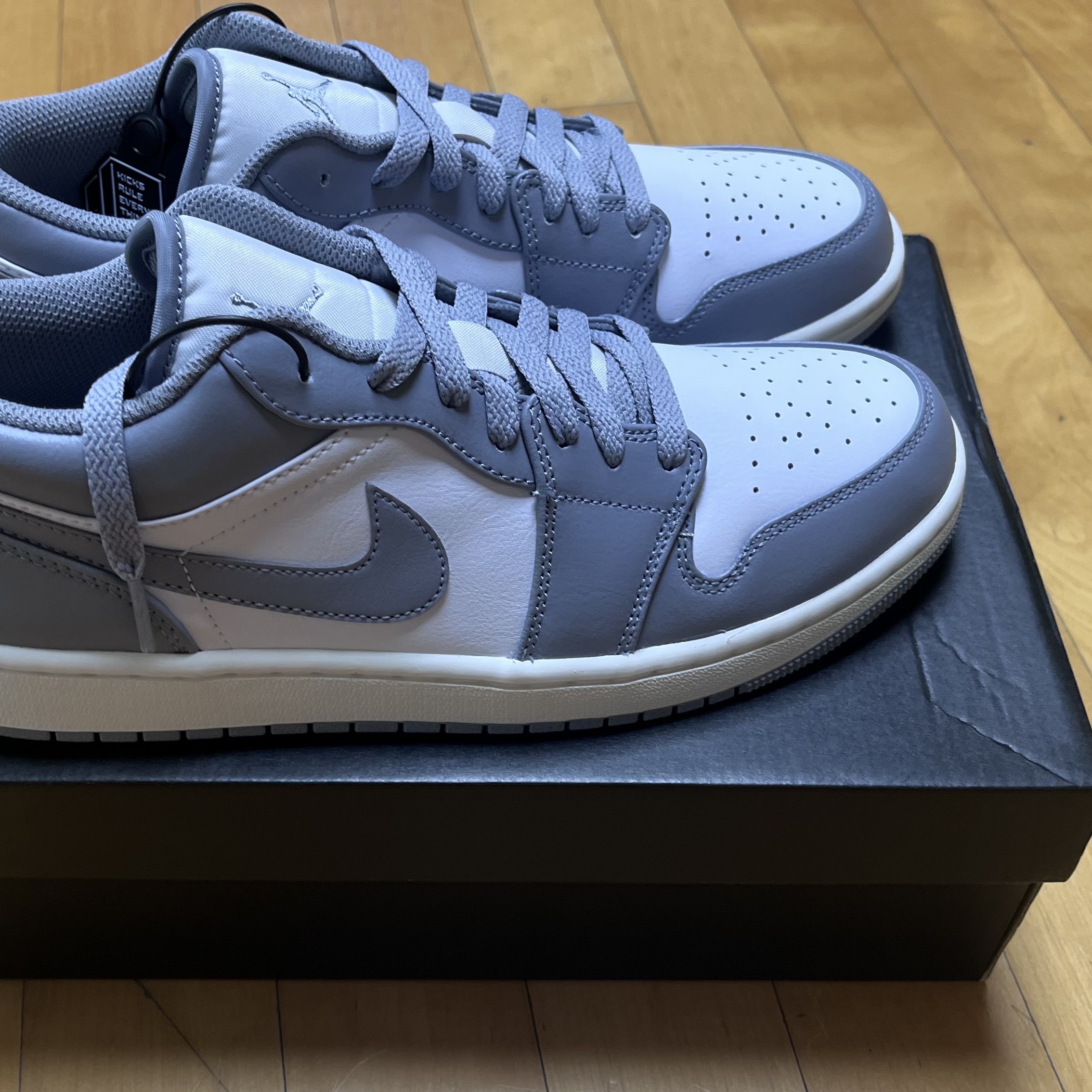 Jordan 1 Low Stealth and White 착용 스타일