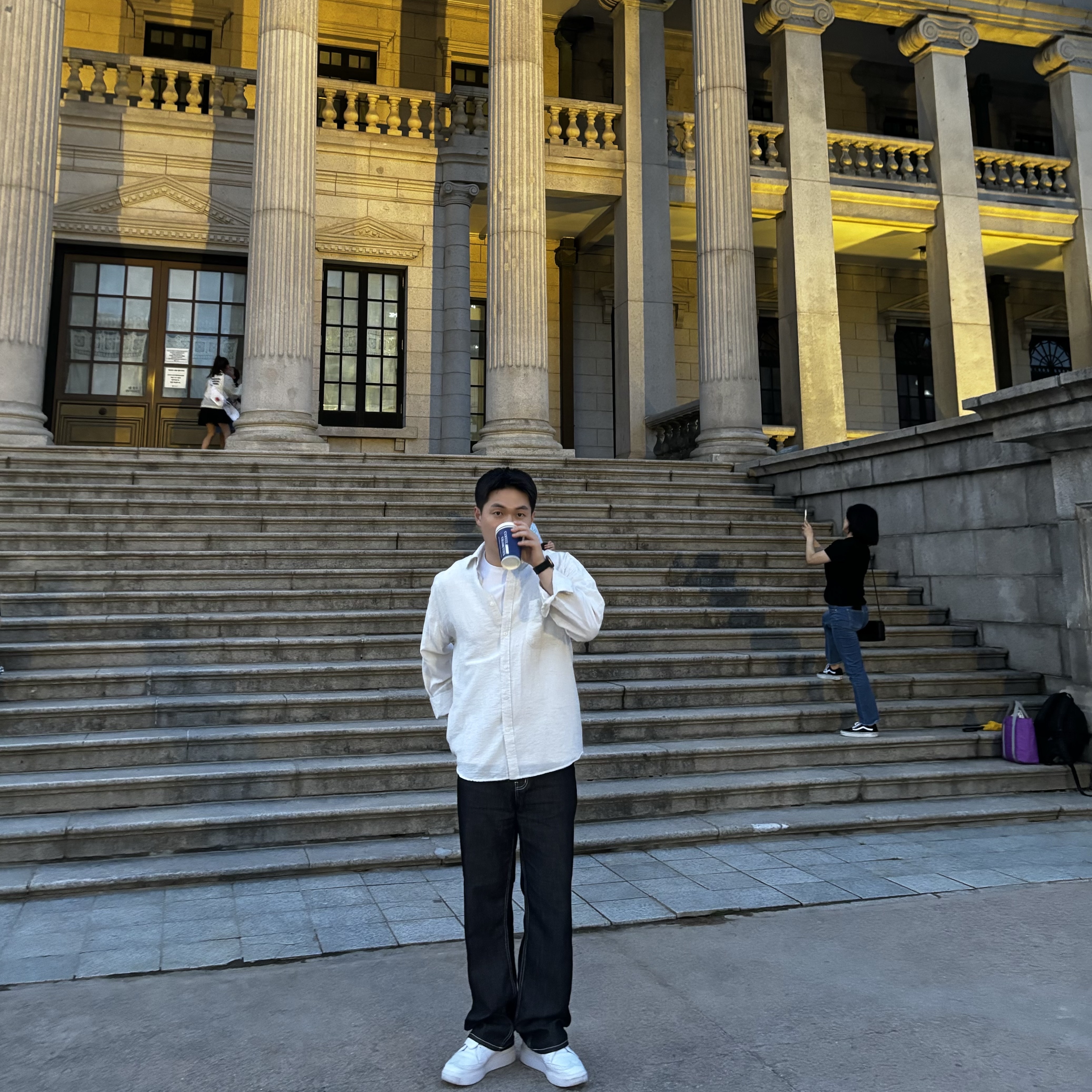 Nike x Peaceminusone Kwondo1 White 착용 스타일