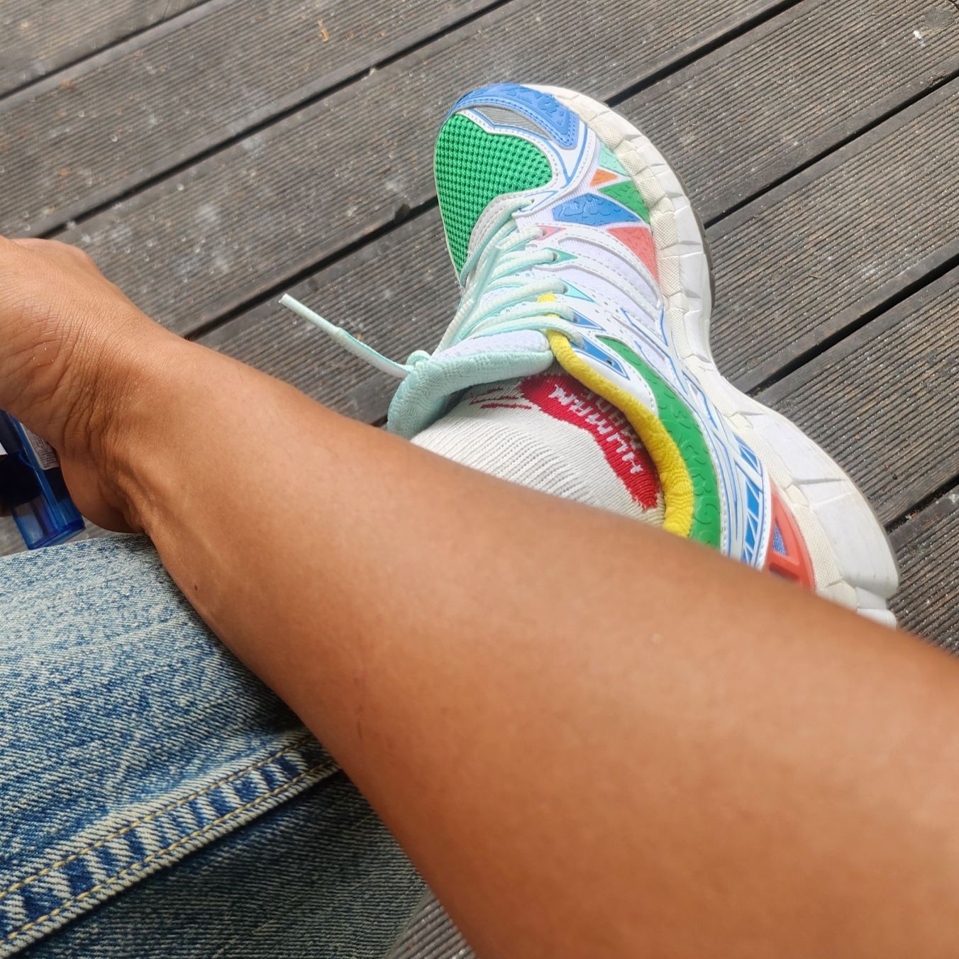 Kenzo x Asics Low Top Sneakers Multicolor 착용 스타일