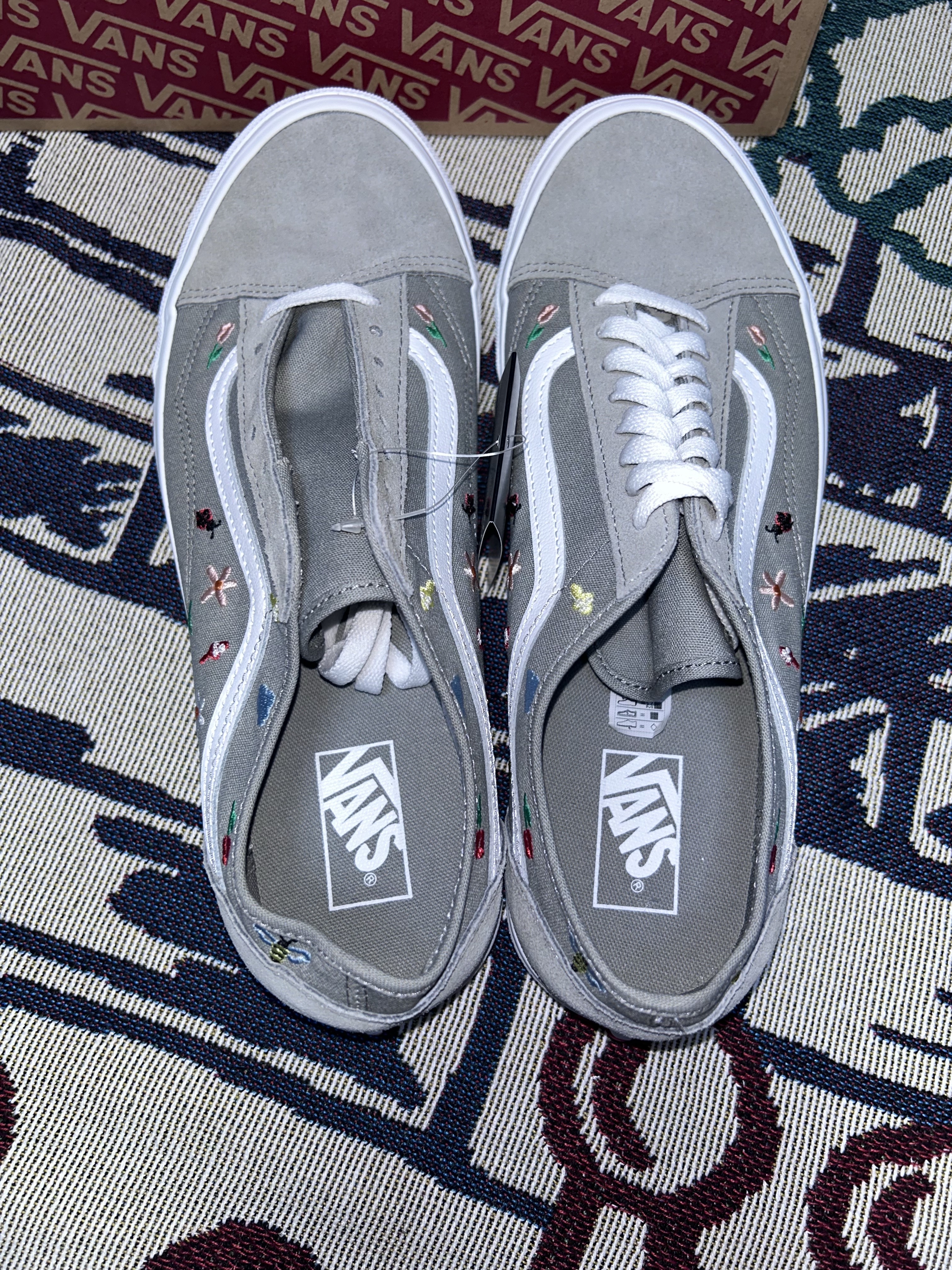 Vans Old Skool Tapered Garden Party Drizzle 착용 스타일 - 3