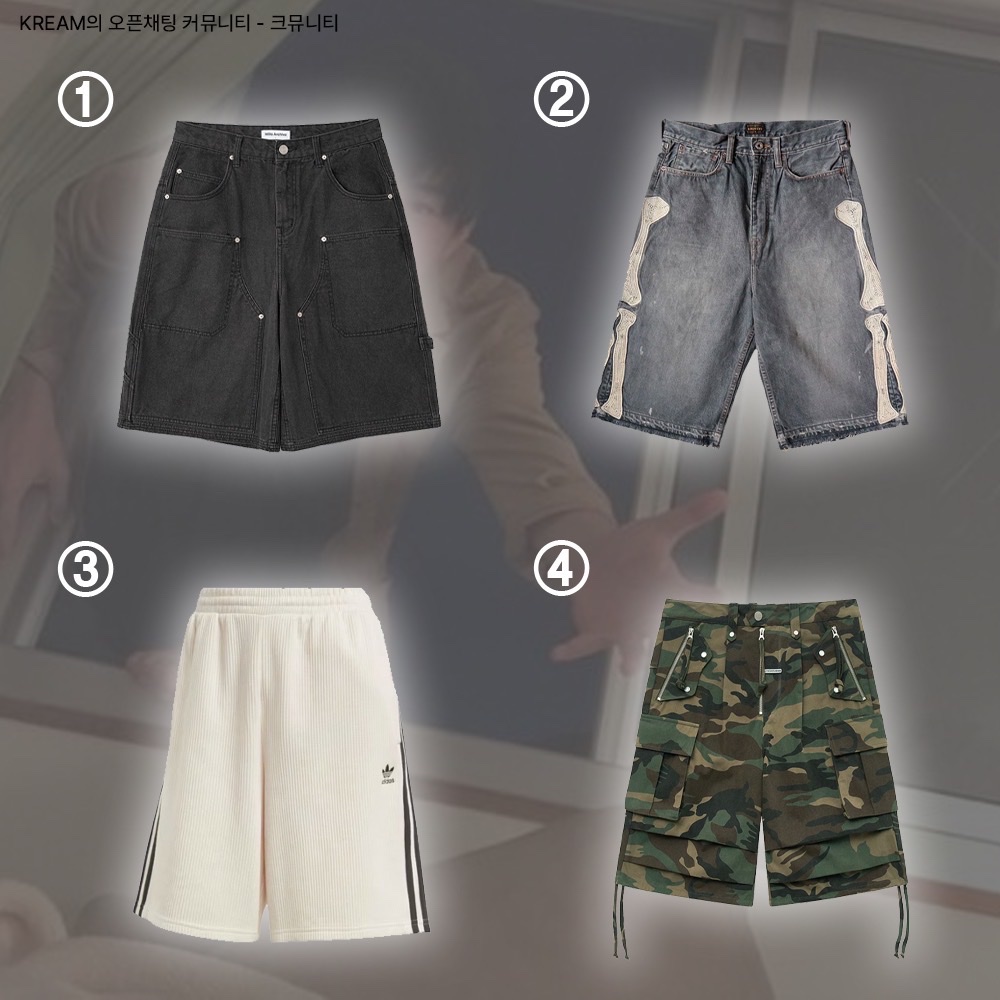 Millo Archive Carpenter Bermuda Pants Washed Black, Kapital 14 oz. Denim 5P Bone Embroidery Short Pants Black 착용 스타일 - 2