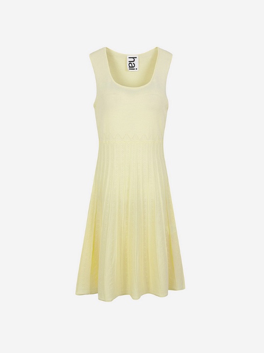 Hai Women Josie Dress Light Yellow 착용 스타일 - 2