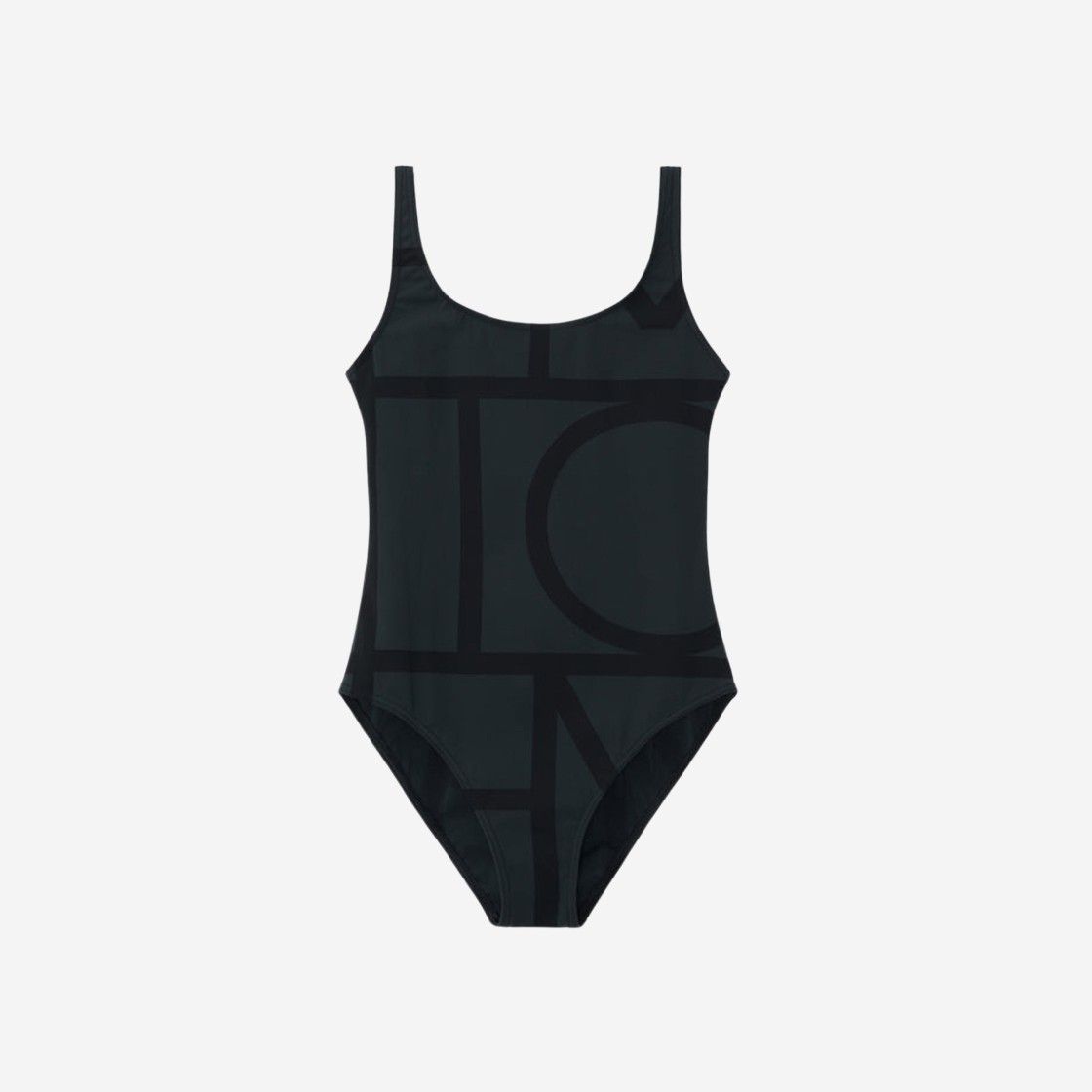 (W) Toteme Monogram Swimsuit Black 상세 이미지 1