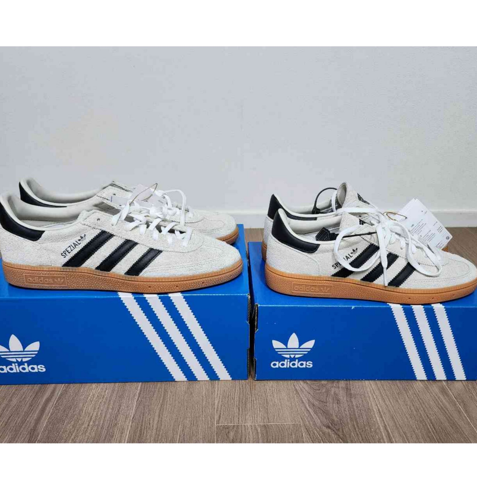 (W) Adidas Spezial Handball Aluminium Core Black 착용 스타일 - 2