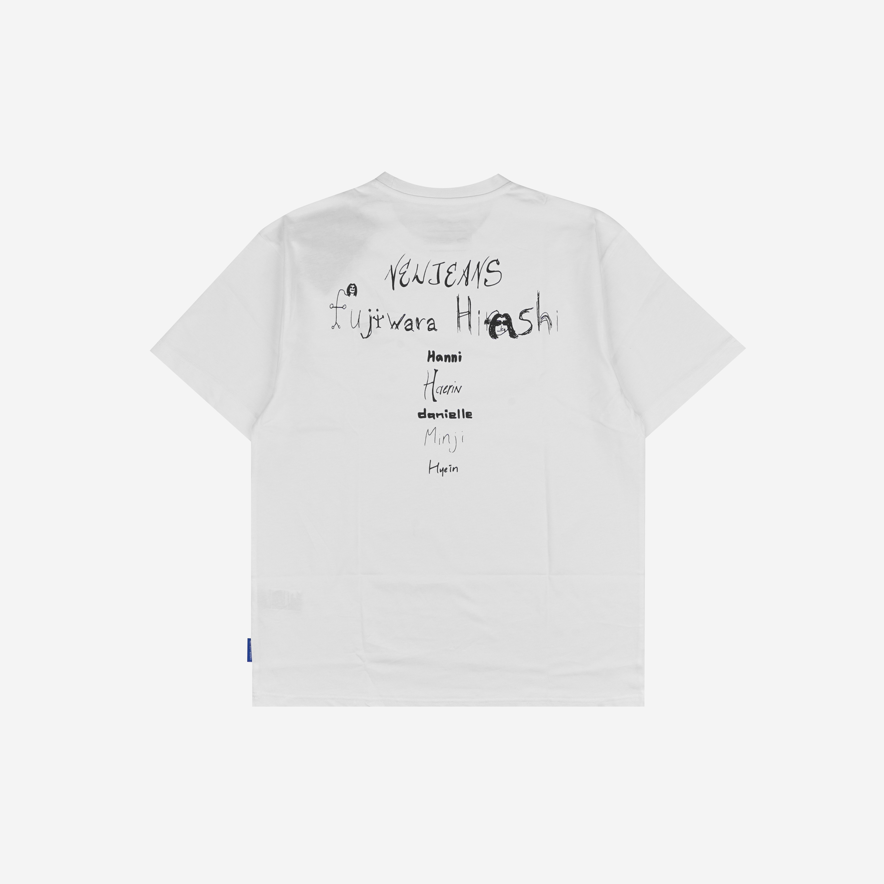 NewJeans x Hiroshi Fujiwara Coller T-Shirt White Ver. 4