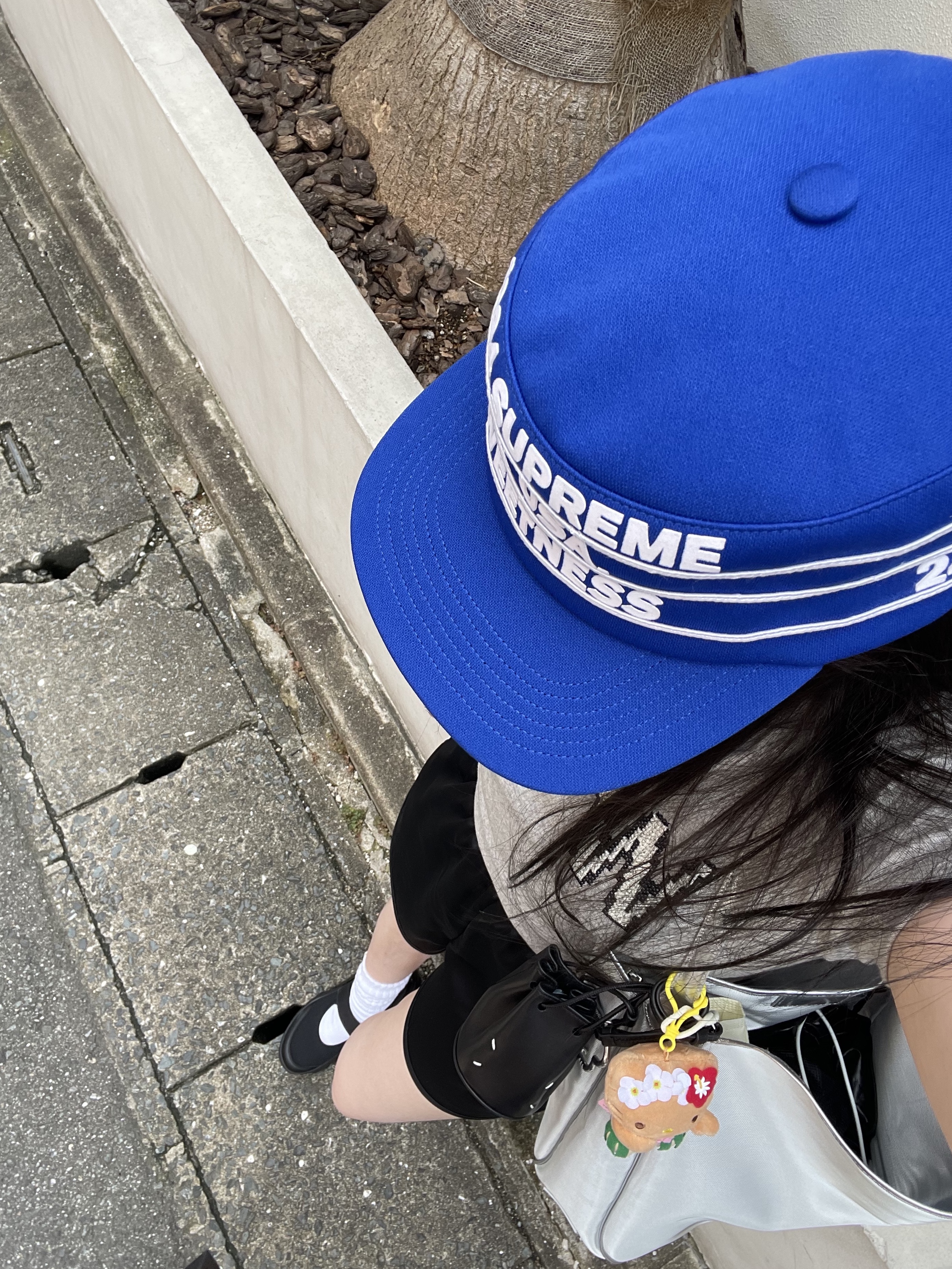 Supreme Pro Bowl Pillbox Hat Royal - 24SS, (W) Adidas Satin Sprint Shorts Black - KR Sizing 착용 스타일 - 2