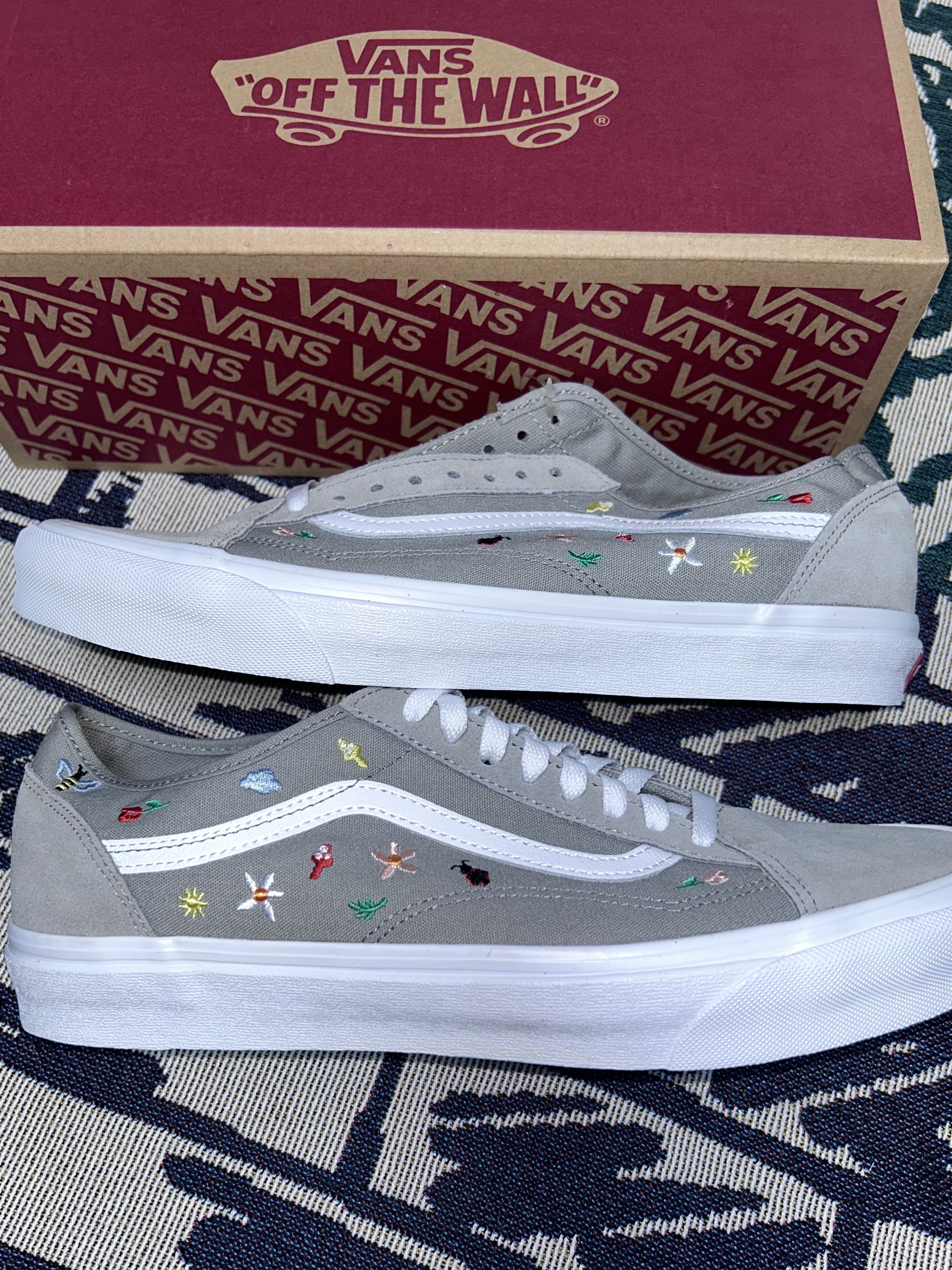 Vans Old Skool Tapered Garden Party Drizzle 착용 스타일 - 1