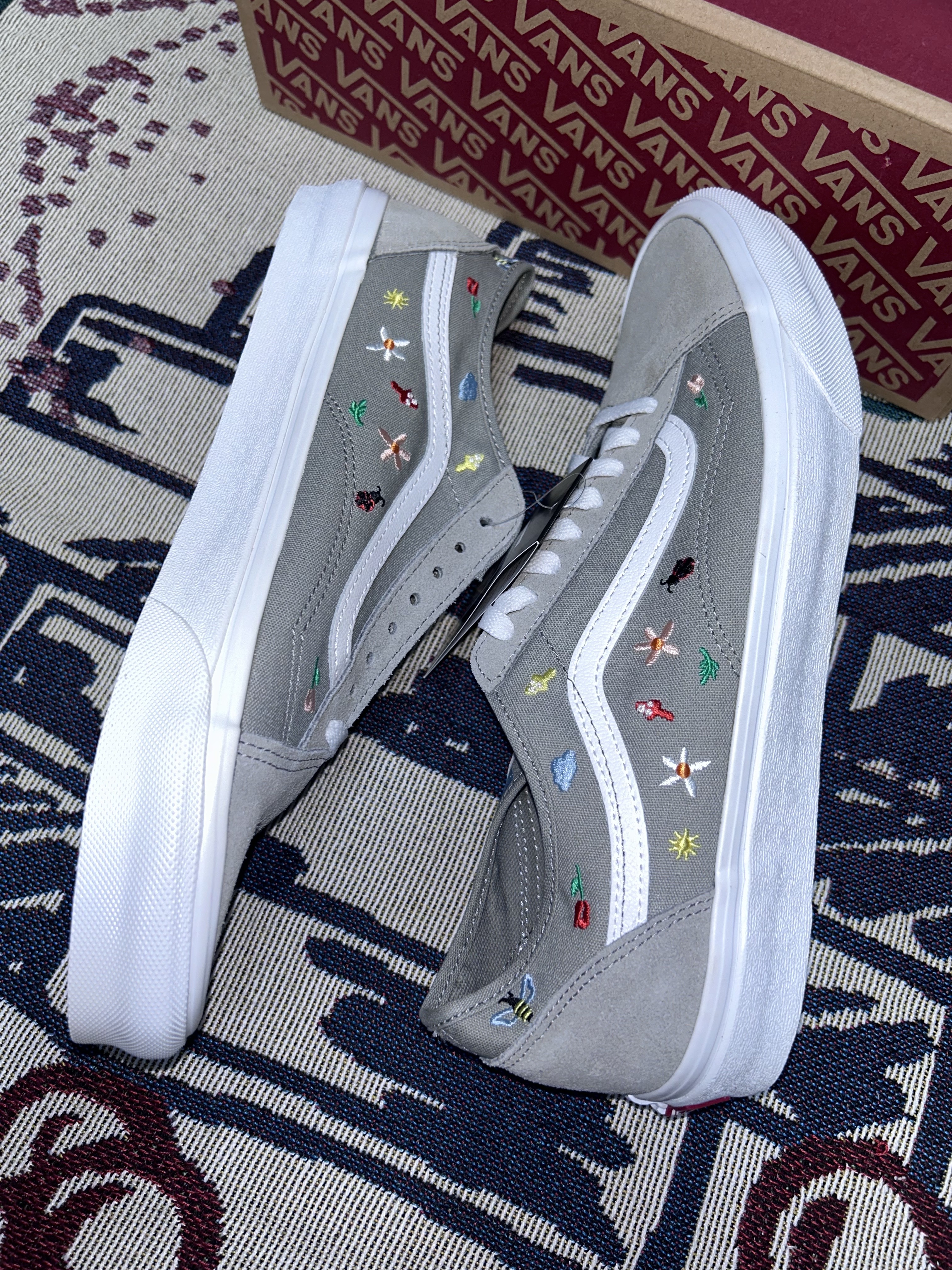 Vans Old Skool Tapered Garden Party Drizzle 착용 스타일 - 5