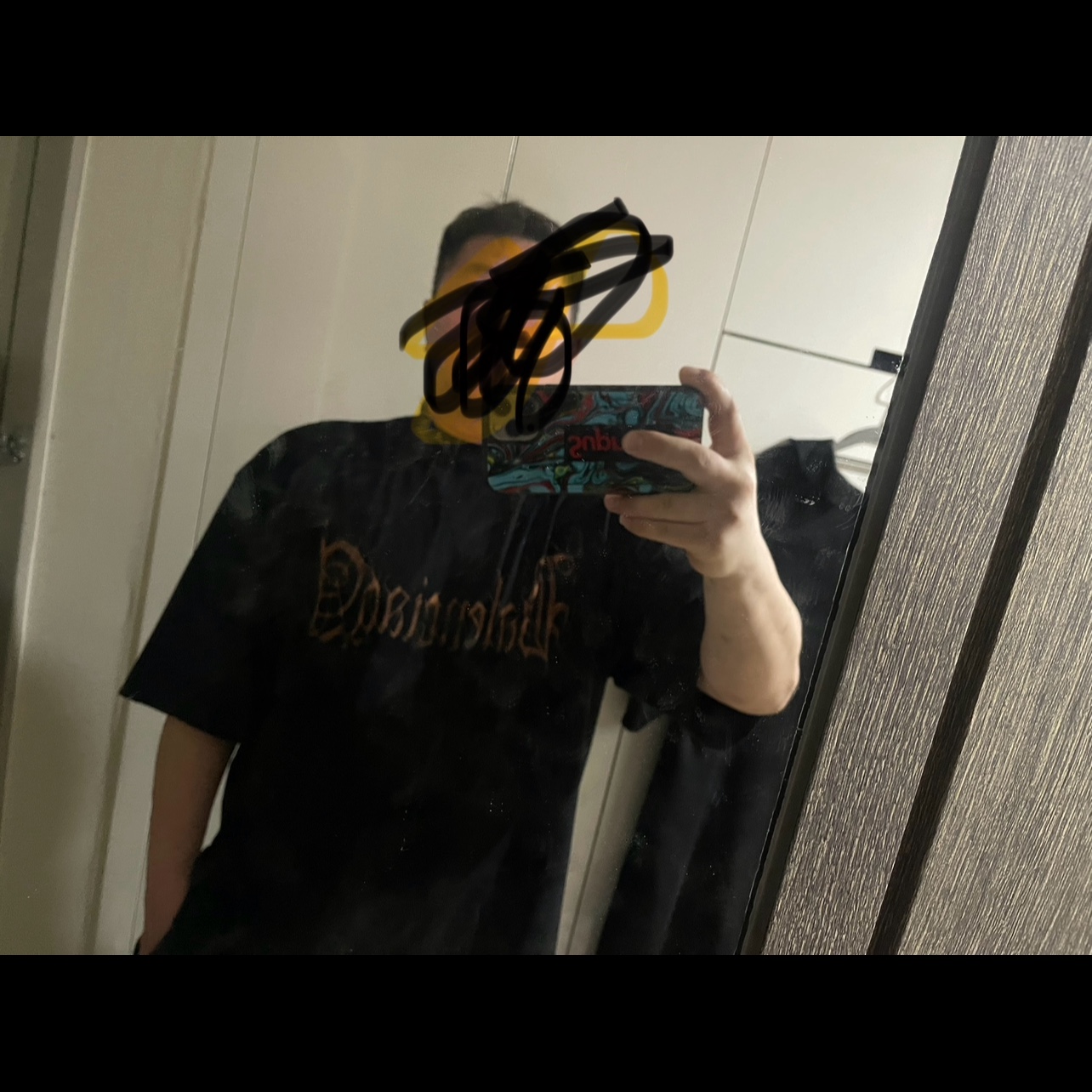 Balenciaga Heavy Metal T-Shirt Large Fit Black Faded 착용 스타일