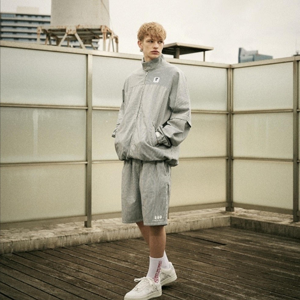 BAPE x Comme des Garcons Collaboration Shorts Hickory - 24SS 착용 스타일