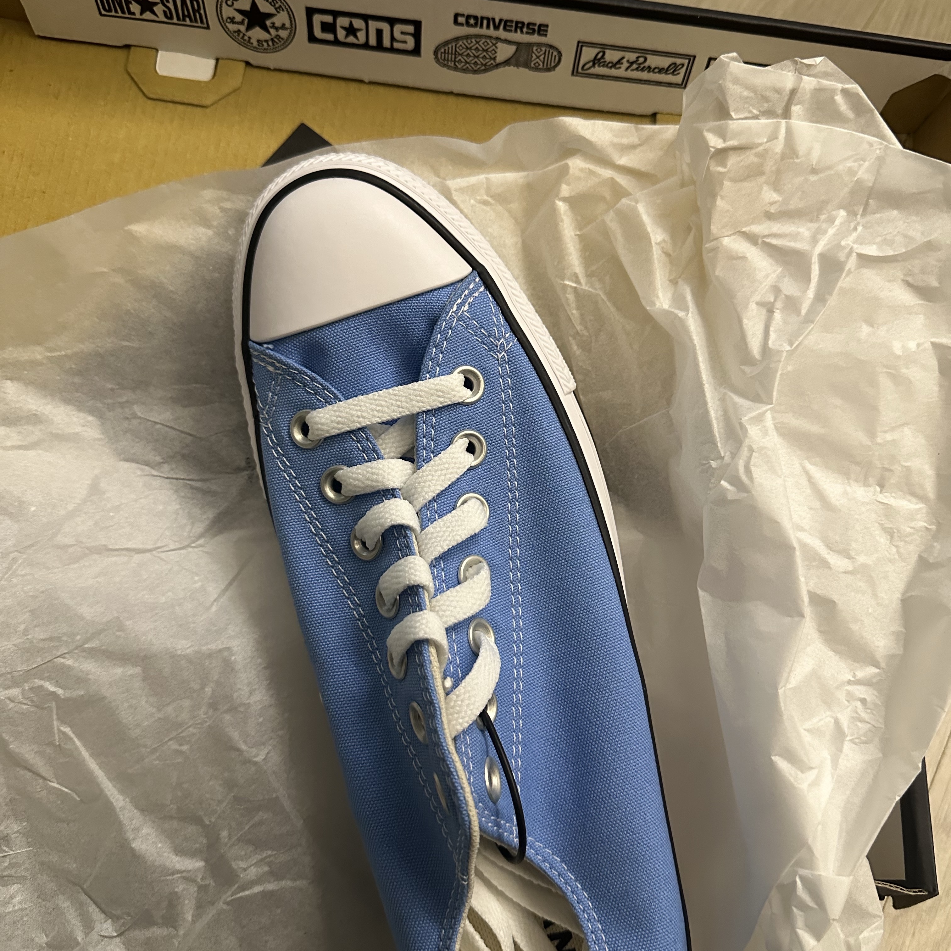 Converse Chuck Taylor All Star Ox Seasonal Color Light Blue 착용 스타일