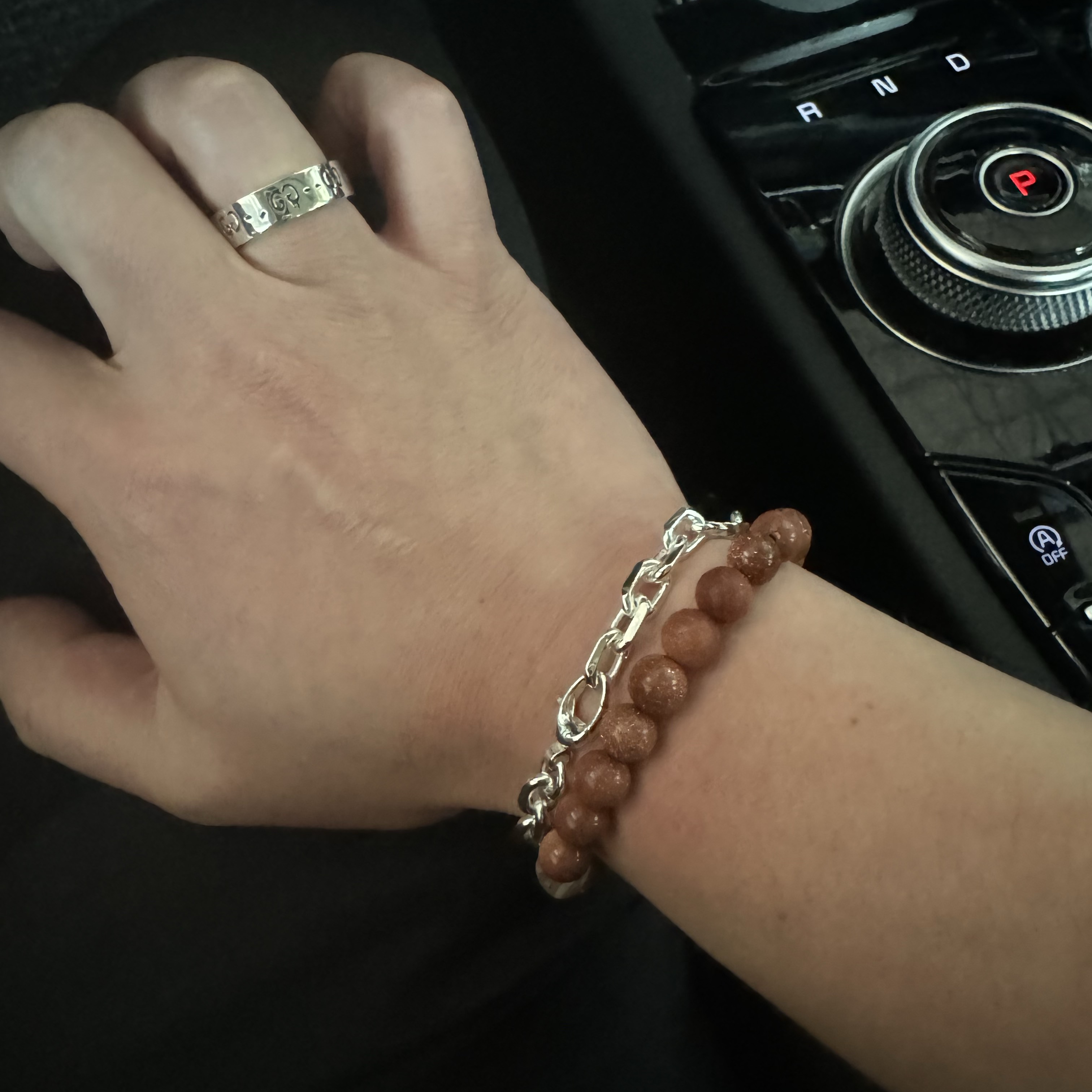 Gucci Interlocking G Bracelet Sterling Silver 착용 스타일