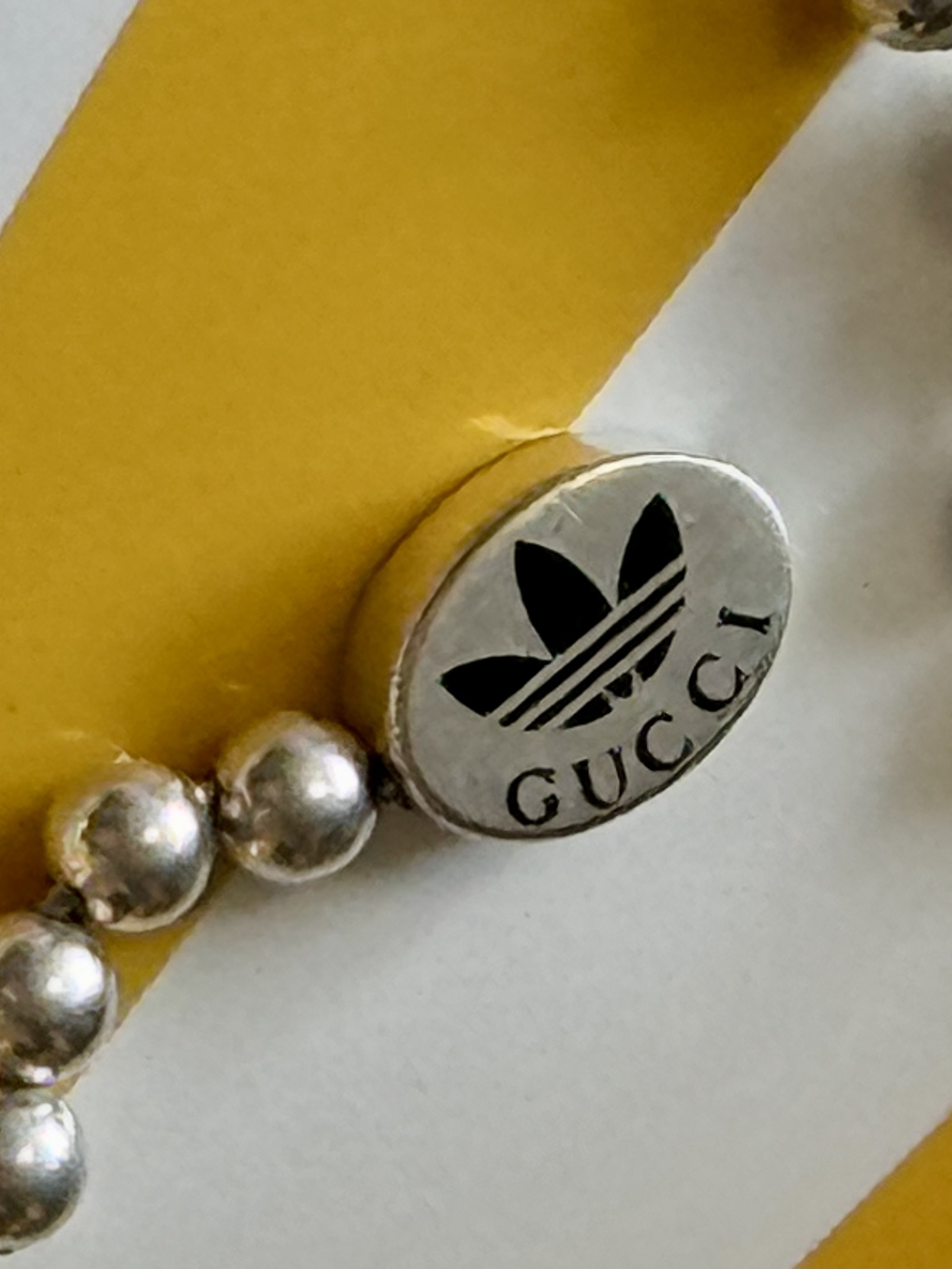 Gucci x Adidas Gourmette Chain Necklace Sterling Silver 착용 스타일 - 4