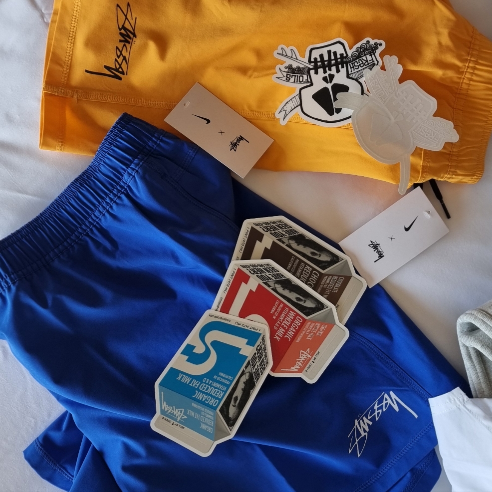 Nike x Stussy Water Short Hyper Royal (FZ5761-405) 착용 스타일