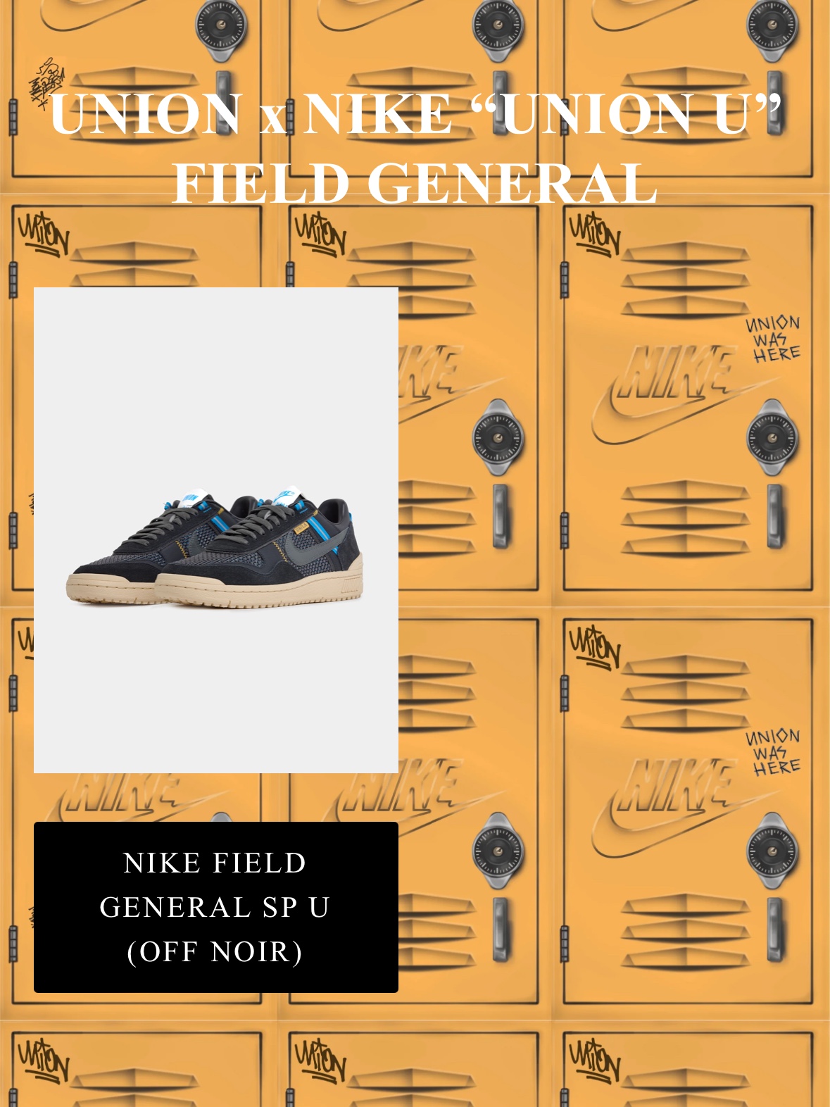 Nike x Union Field General SP Black Dark Base Grey 착용 스타일 - 2