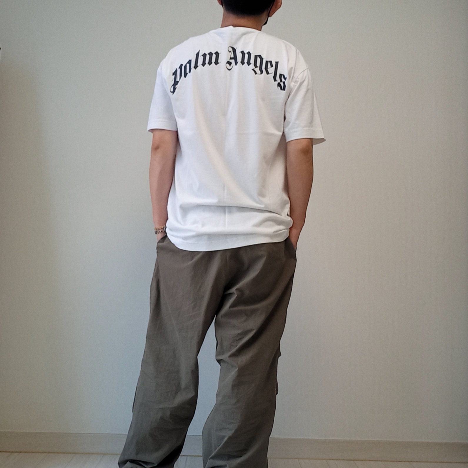 Palm Angels Bear Classic T-Shirt White Brown, Supreme Seersucker S Logo 6-Panel Woodland Camo - 24SS 착용 스타일 - 6