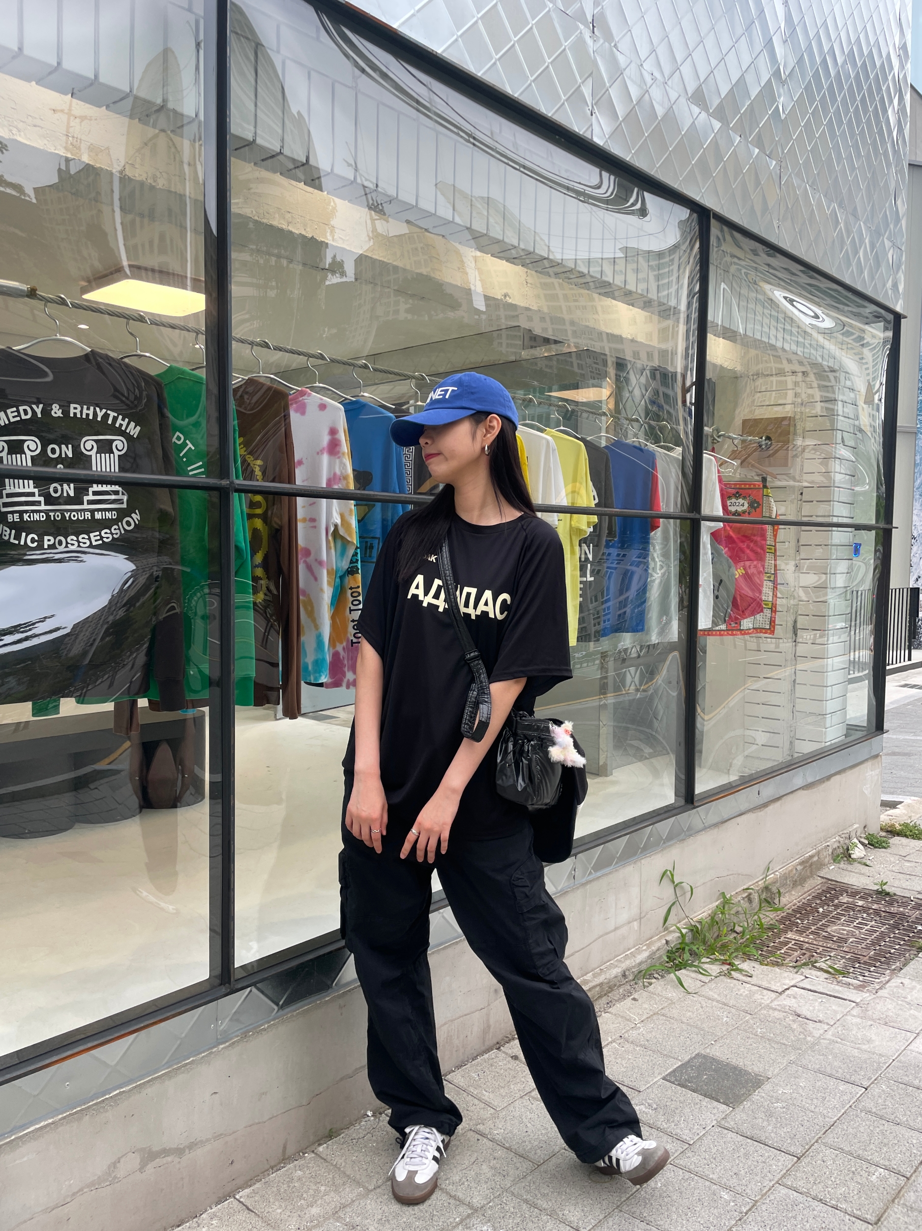 Yeezy x Gosha Rubchinskiy YZY Jersey Black 착용 스타일 - 2