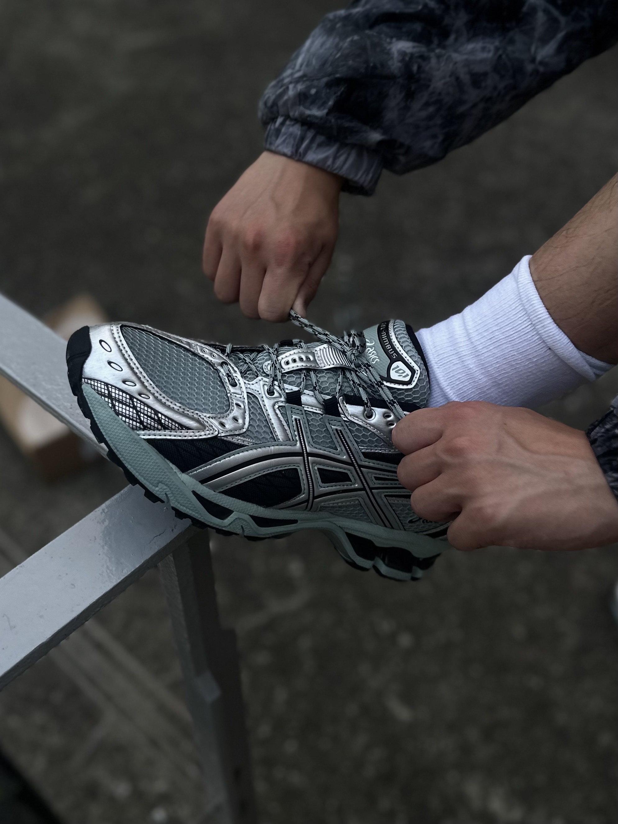 Asics Gel-Nimbus 10.1 Ocean Haze Pure Silver 착용 스타일 - 4