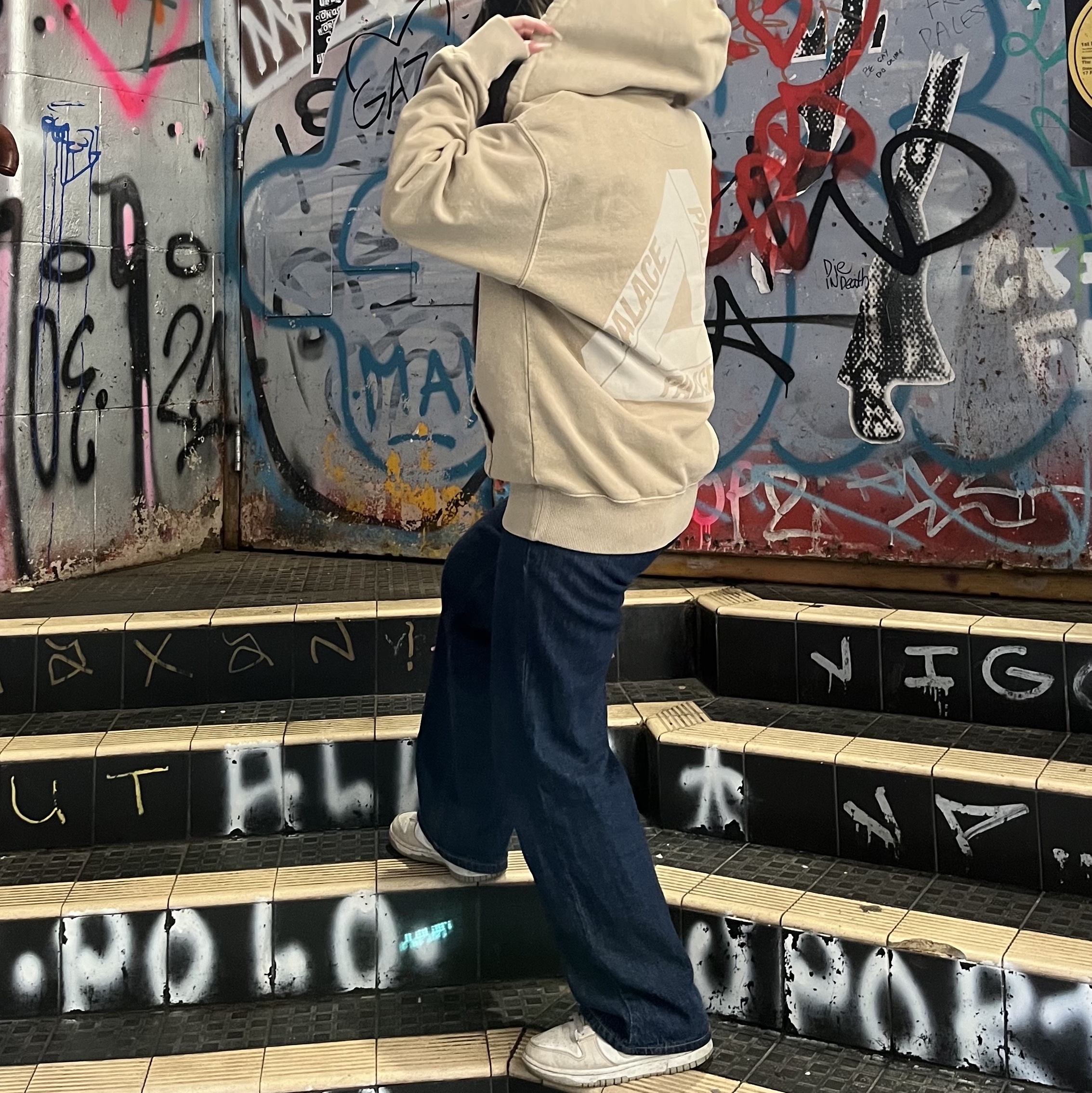 Palace Pigment Wash Tri-Ferg Zip Hood Stone - 24SS, (W) Nike Dunk Low Next Nature Light Orewood Brown 착용 스타일