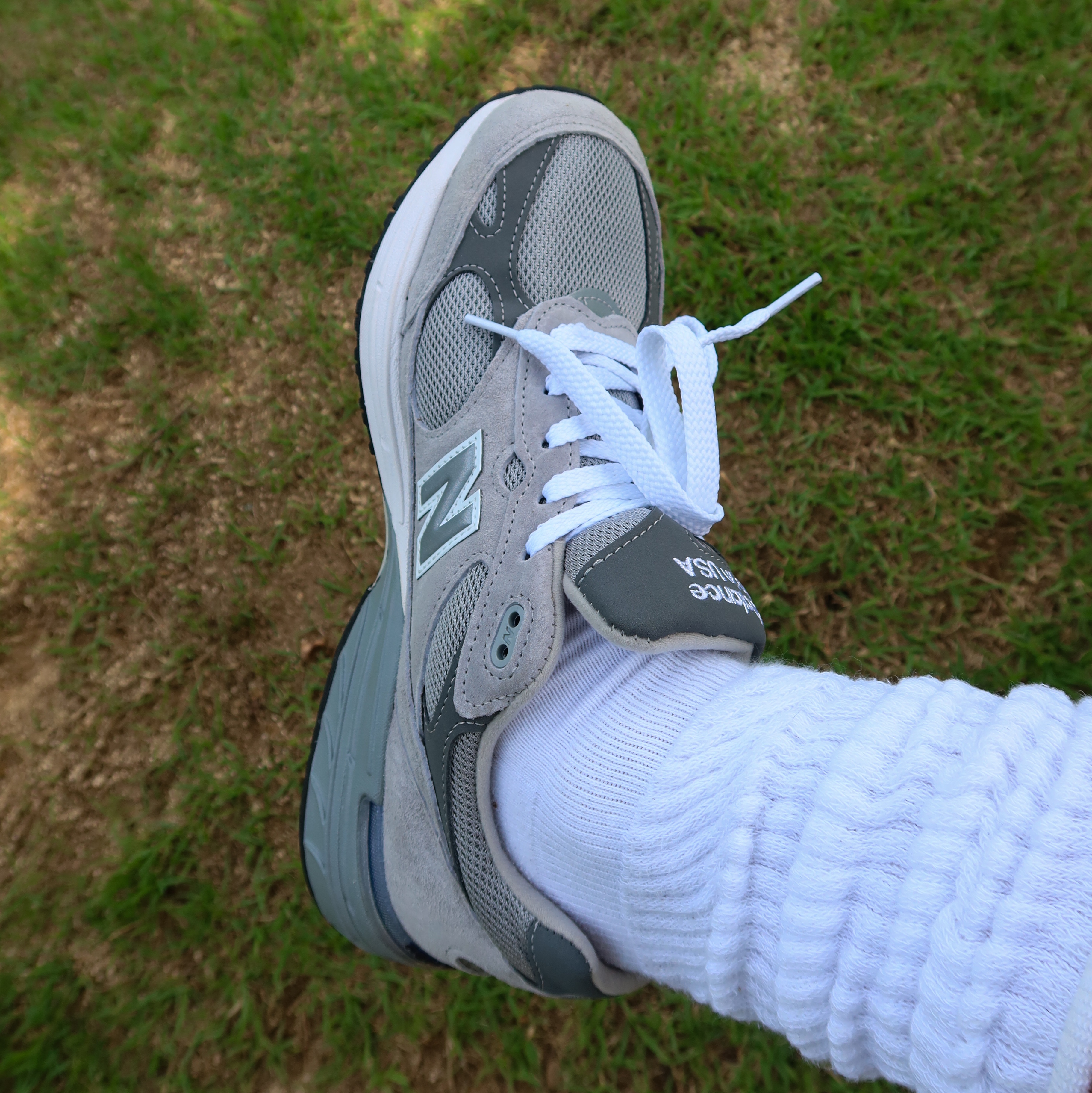 New Balance 993 Made in USA Grey - D Standard, [KREAM 단독] Kims Fruits Gumi Baby 착용 스타일 - 2