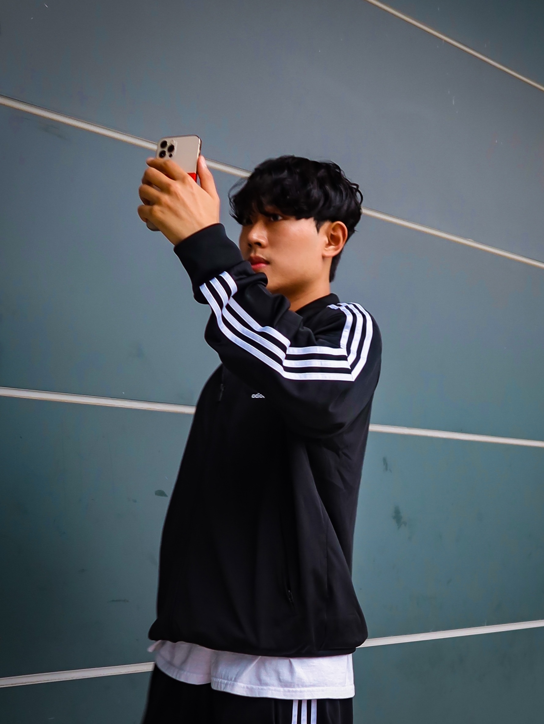 Adidas Adicolor Classics Firebird Track Top Black - KR Sizing, Adidas Adicolor Classics Firebird Track Pants Black - KR Sizing 착용 스타일 - 4