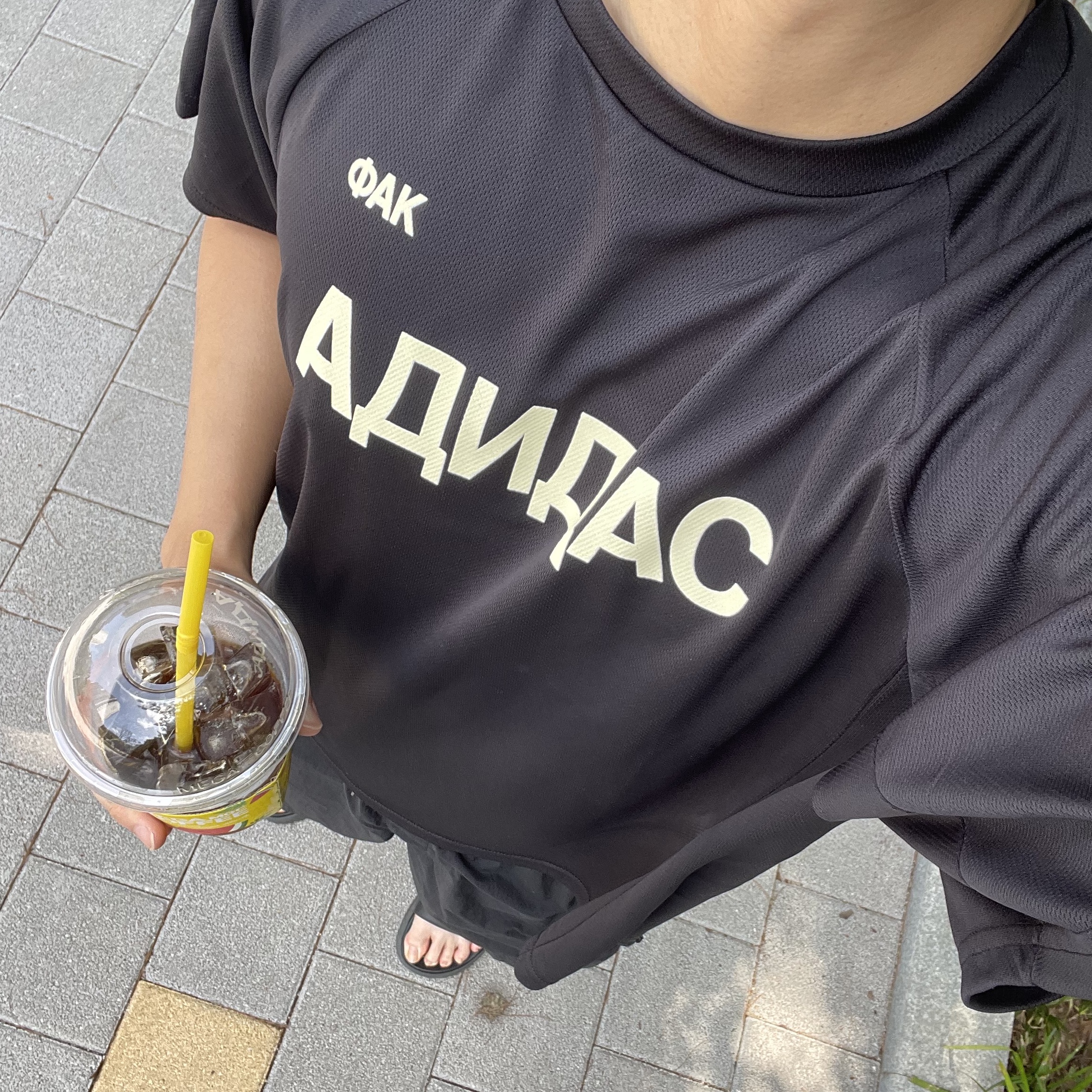 Yeezy x Gosha Rubchinskiy YZY Jersey Black 착용 스타일