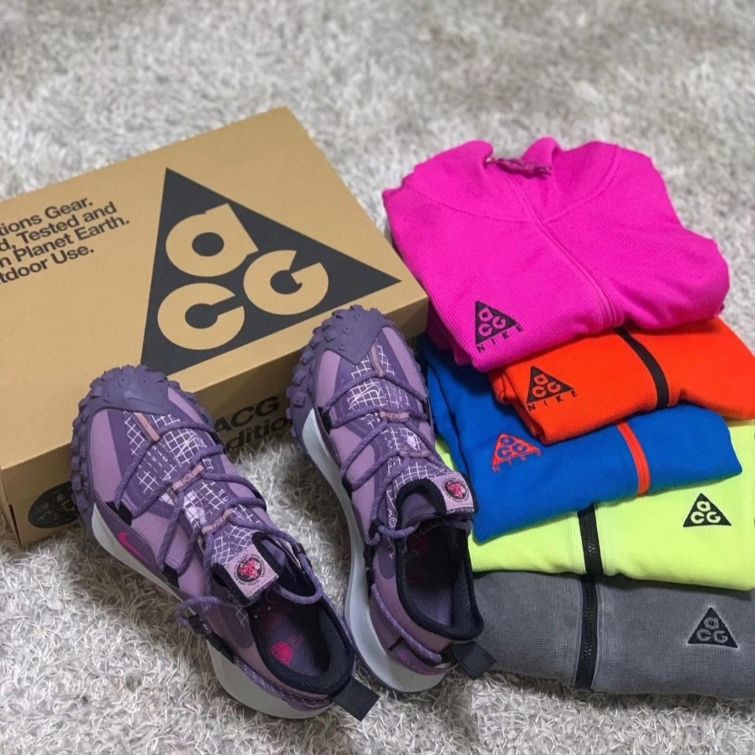Nike ACG Mountain Fly Low Canyon Purple 착용 스타일 - 1