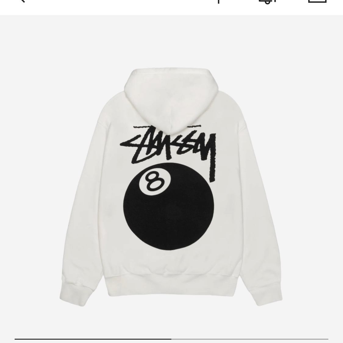Stussy 8 Ball Pigment Dyed Zip Hoodie Natural 착용 스타일