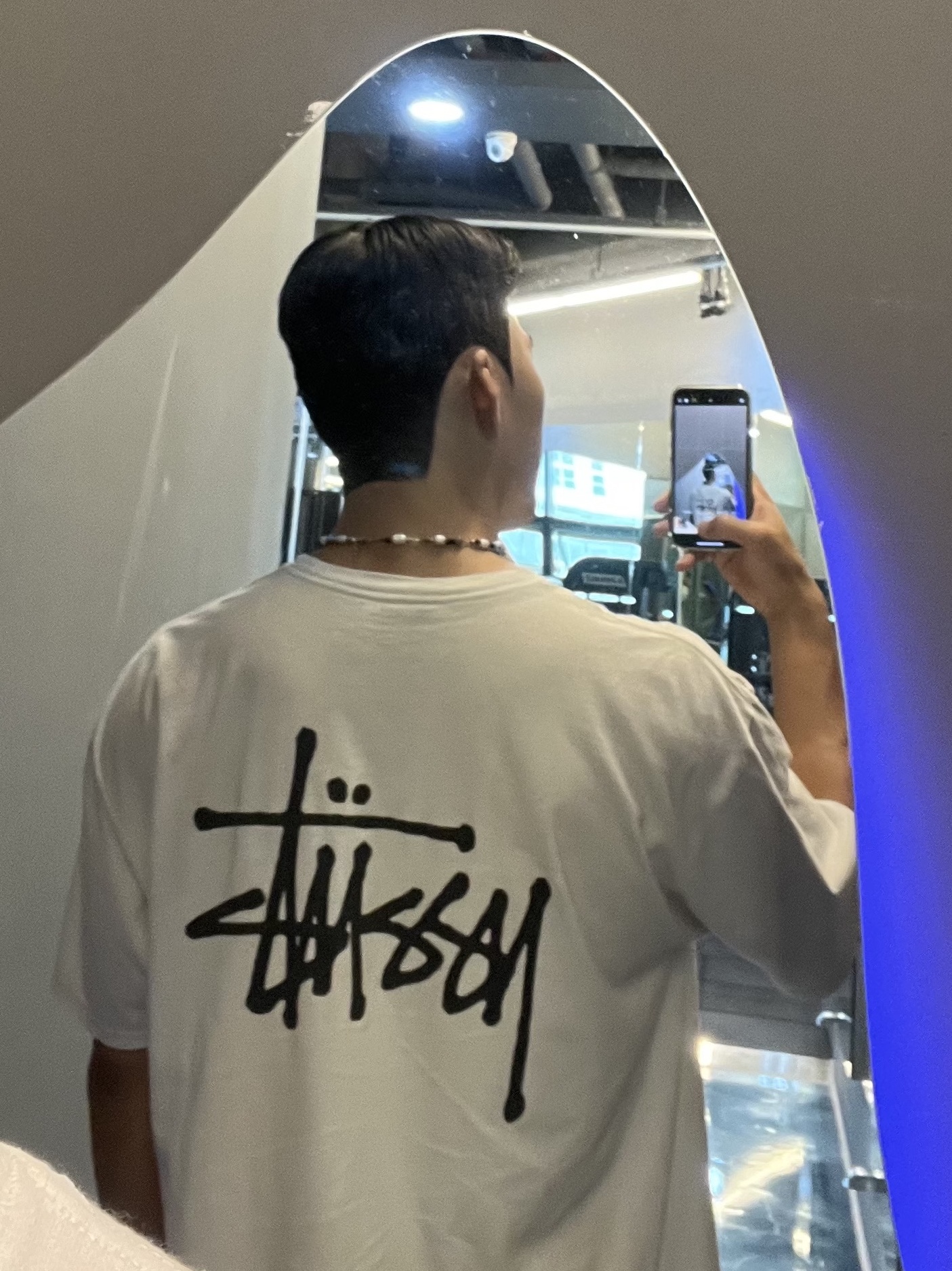 Stussy Basic Stussy T-Shirt White 2023 착용 스타일