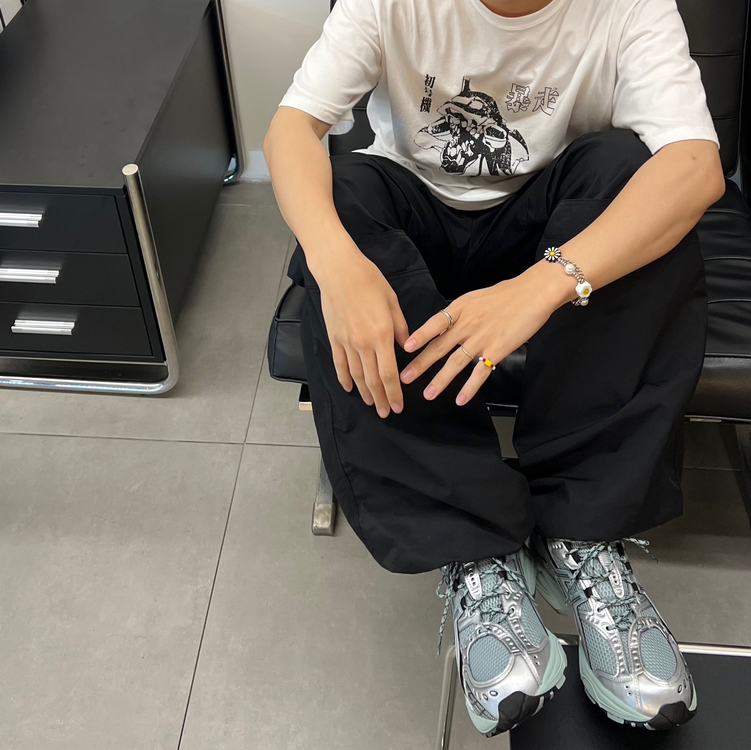 Asics Gel-Nimbus 10.1 Ocean Haze Pure Silver 착용 스타일