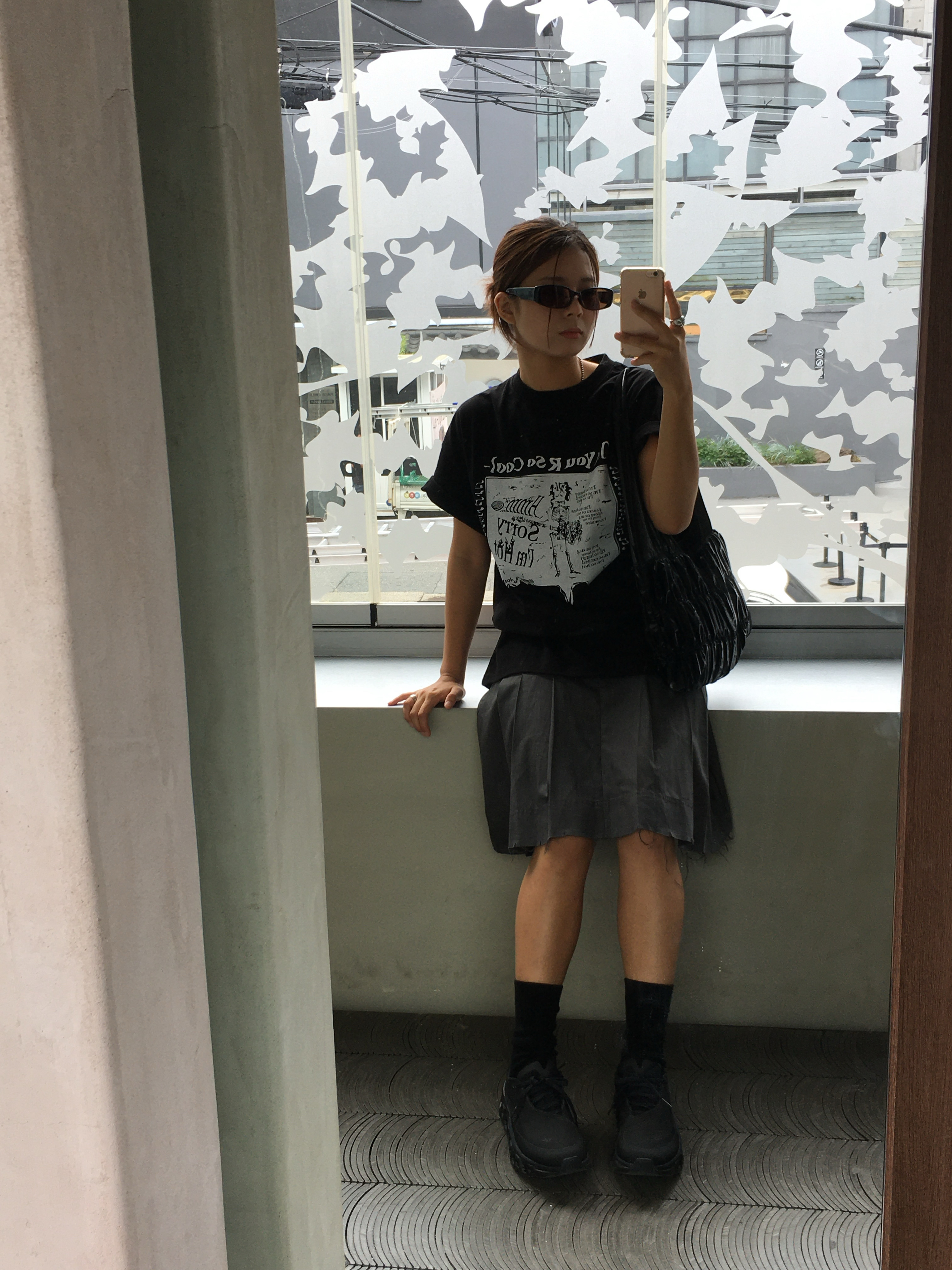 (W) On Running x Post Archive Faction (Paf) Cloudmonster 2 Black Magnet 착용 스타일