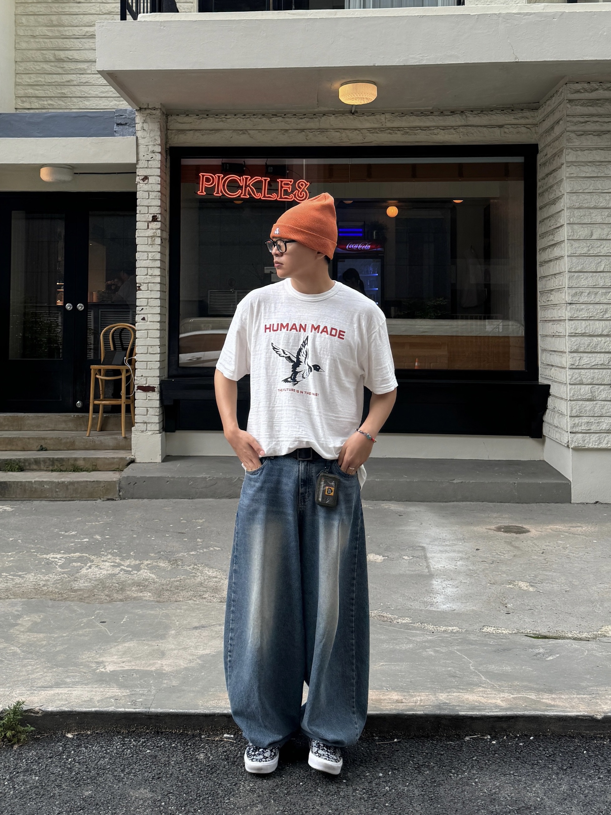 Human Made Graphic T-Shirt #19 White 착용 스타일 - 3