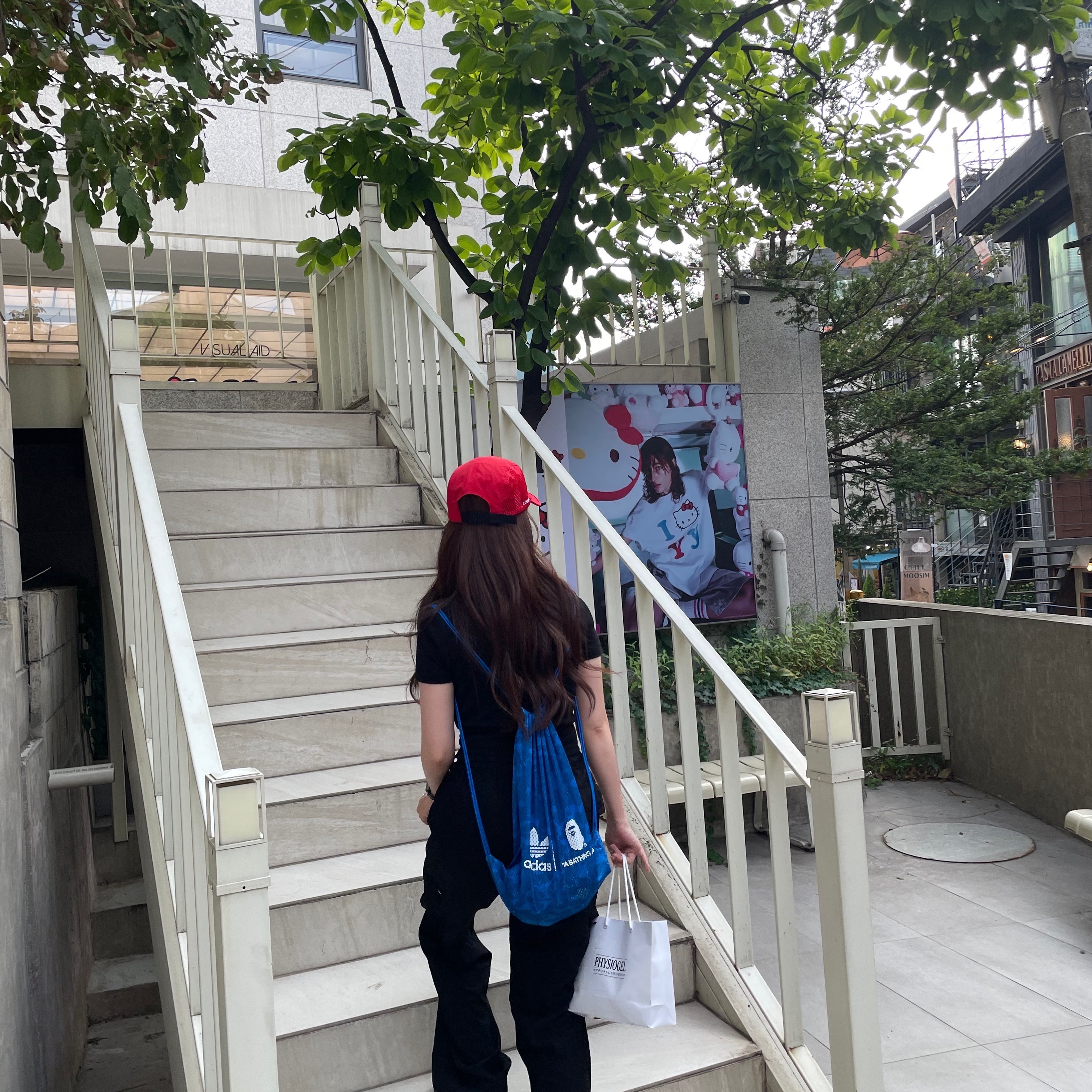Supreme Mesh Side Panel Camp Cap Red - 24SS, (W) Hoka Bondi 6 Black 착용 스타일 - 2
