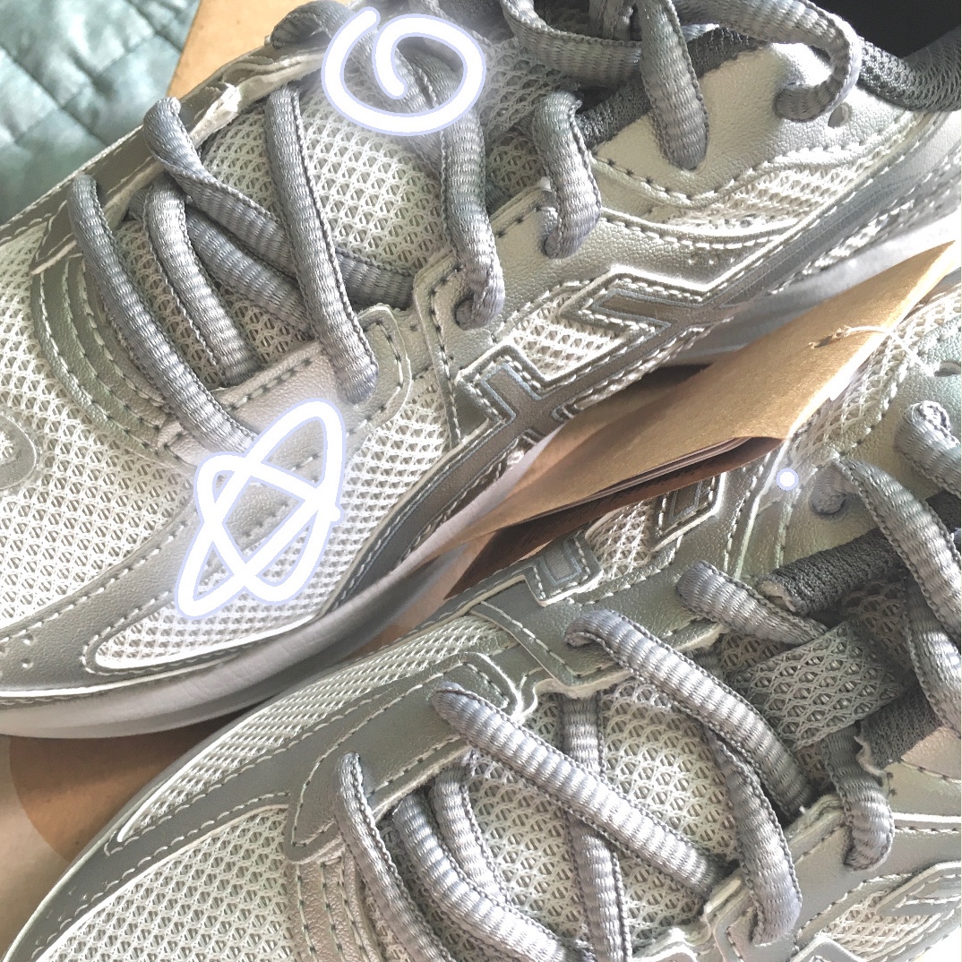 Asics Jog 100 S SMU Glacier Grey Pure Silver - 2E Wide 착용 스타일