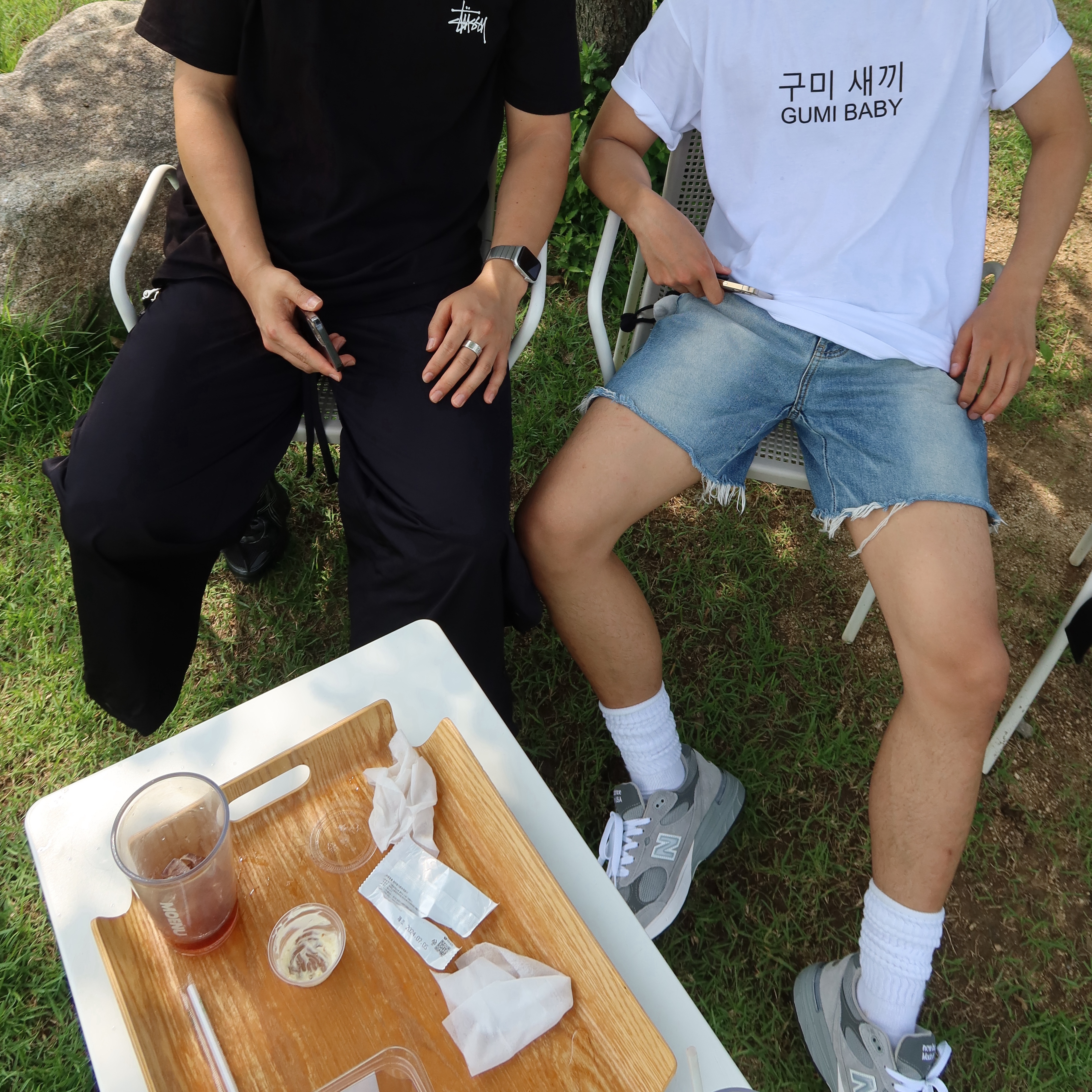New Balance 993 Made in USA Grey - D Standard, [KREAM 단독] Kims Fruits Gumi Baby 착용 스타일 - 4