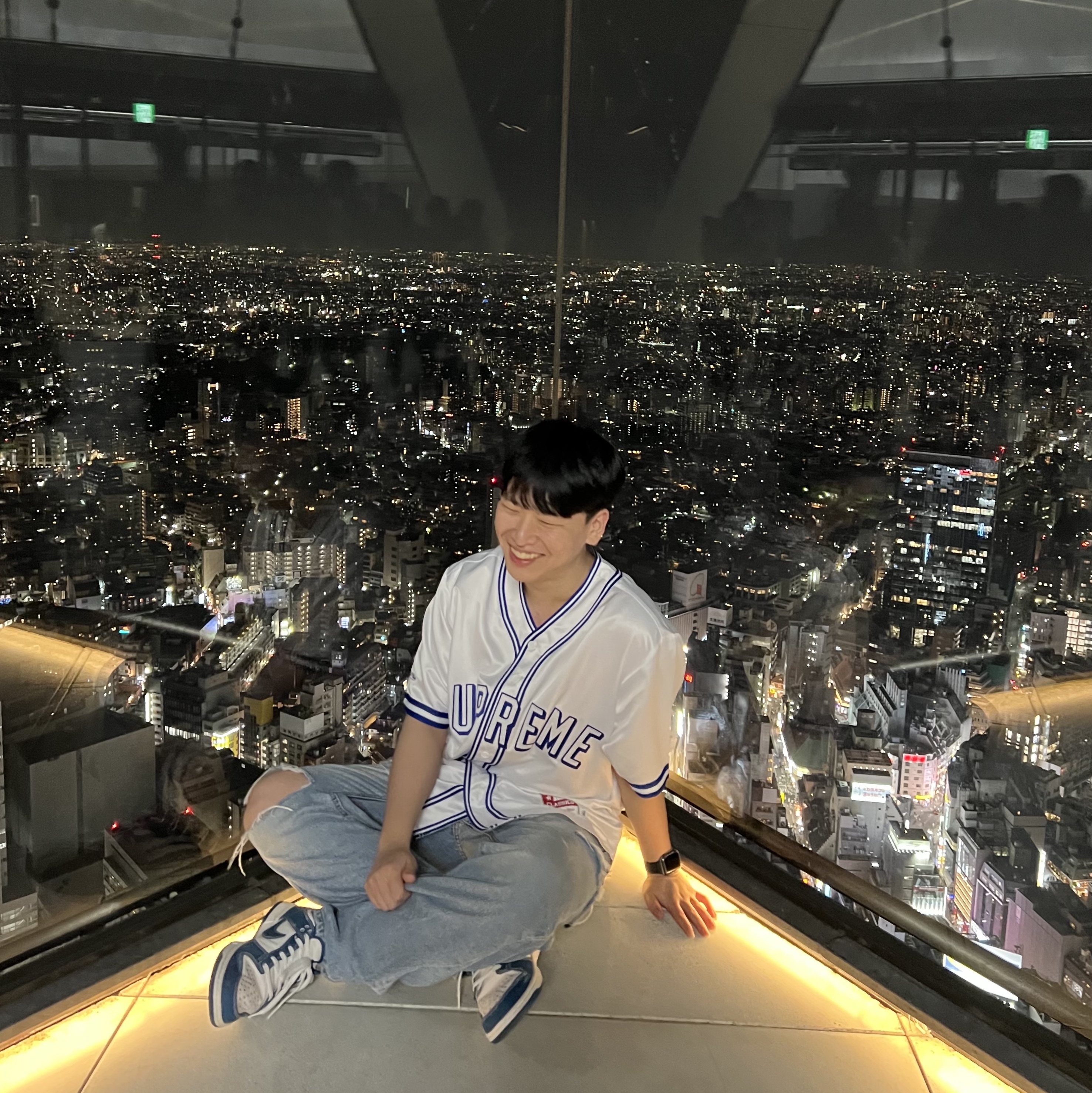 Supreme Mitchell & Ness Satin Baseball Jersey White - 23SS 착용 스타일
