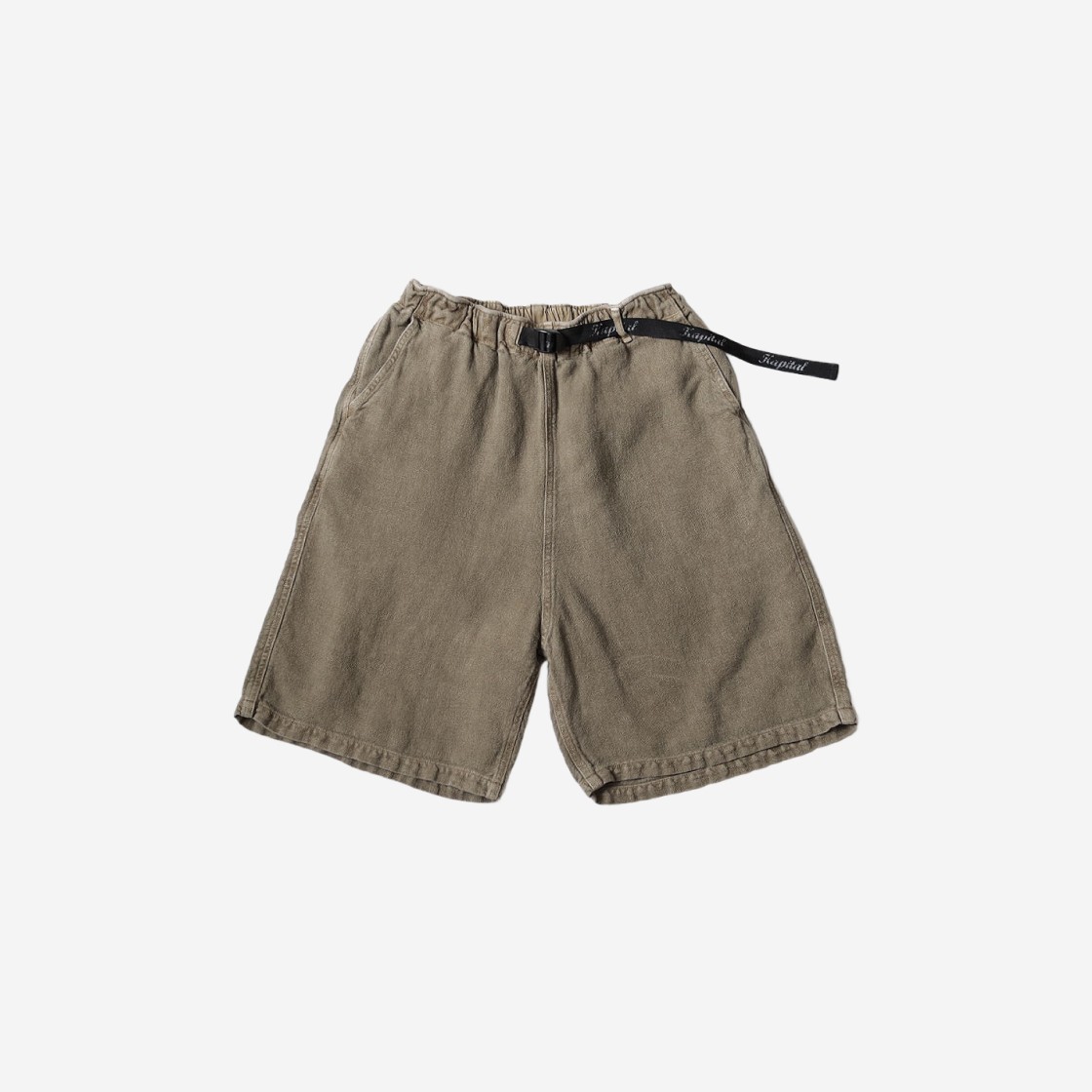 Kapital Linen Dongoros Easy Shorts Gray 상세 이미지 1