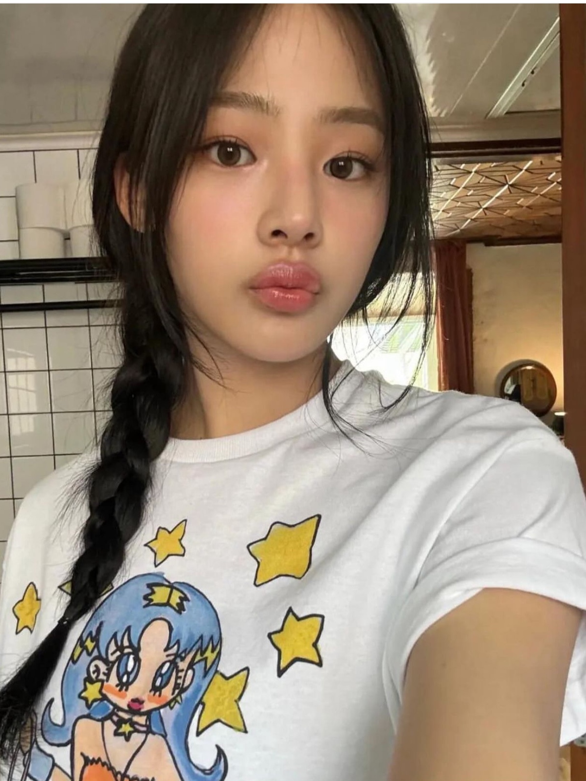 Soulpussycat Soulgirl T-Shirt No. 2 White 착용 스타일 - 1