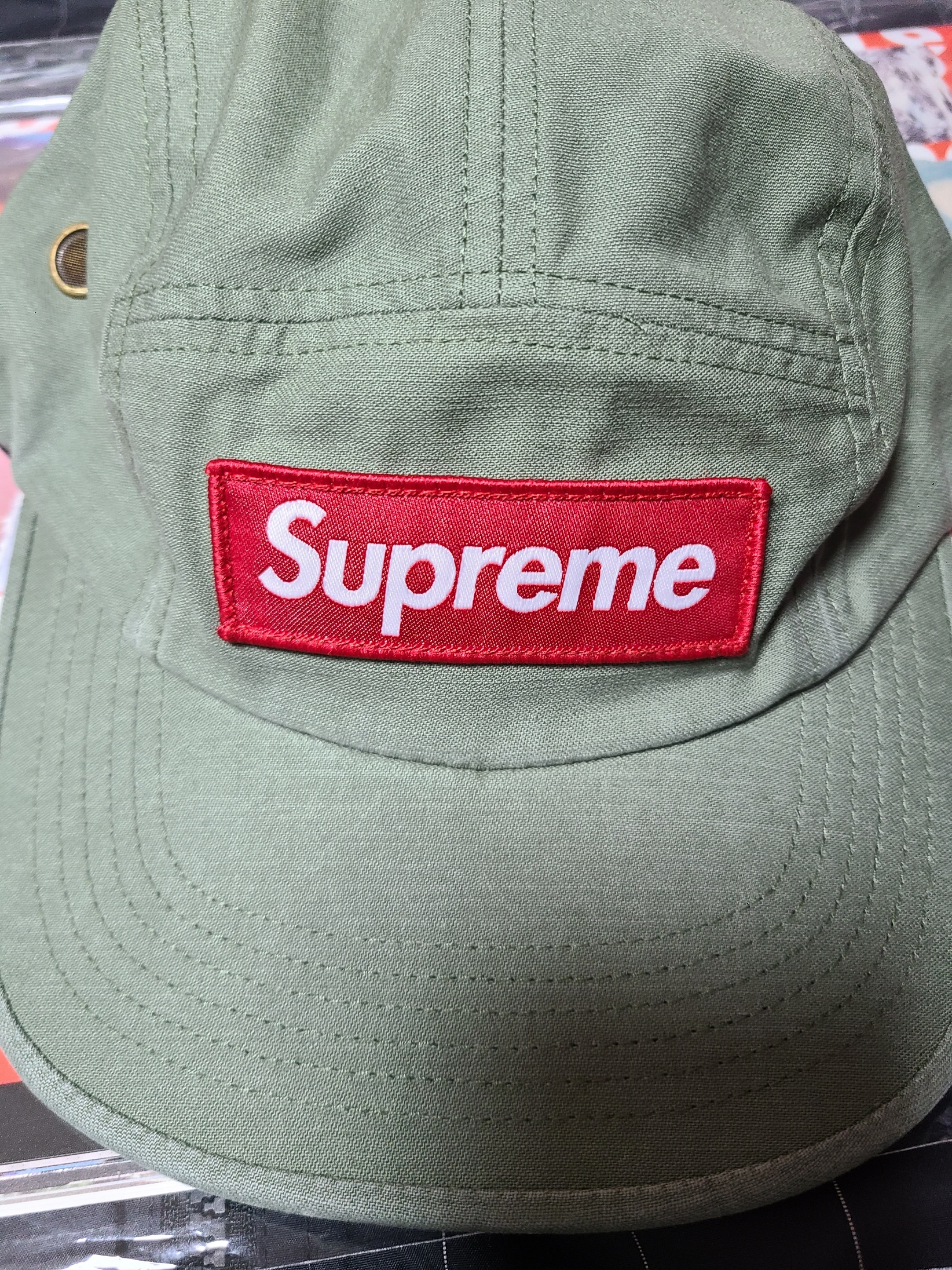 Supreme Military Camp Cap Olive - 24SS, Supreme x Visla Magazine Supreme Special Issue 착용 스타일 - 1