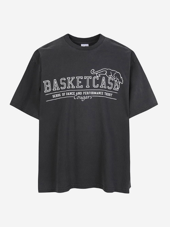 Basketcase Graduation Tee Vintage Black 착용 스타일 - 6