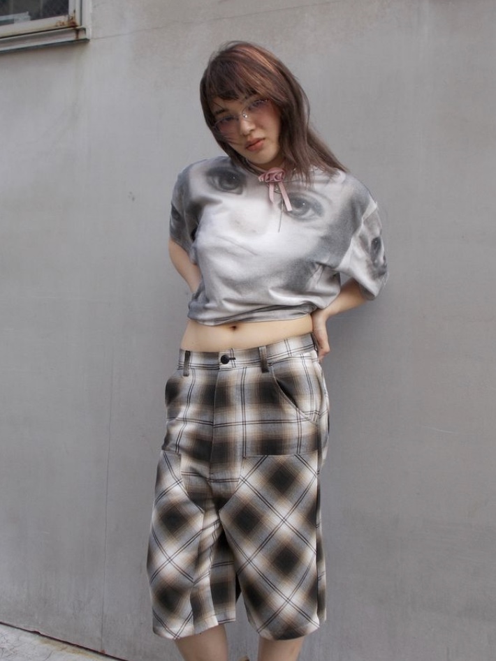 Rafu Short Pants Black, Rafu Short Pants Purple 착용 스타일 - 1