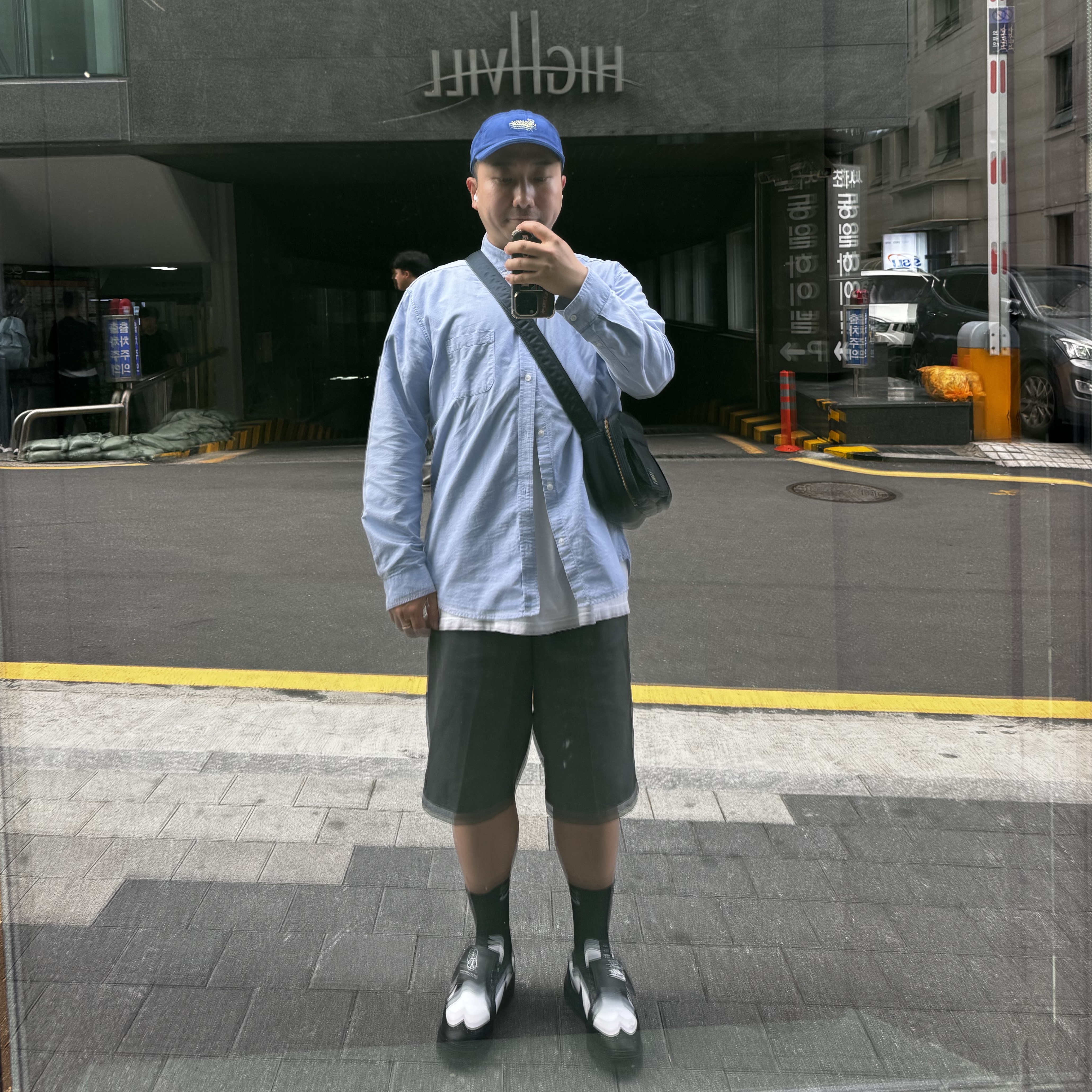 Supreme Lightweight Moleskin 6-Panel Blue - 24SS, Porter Tanker Shoulder Bag S Iron Blue 착용 스타일