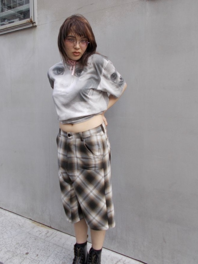 Rafu Short Pants Black, Rafu Short Pants Purple 착용 스타일 - 2