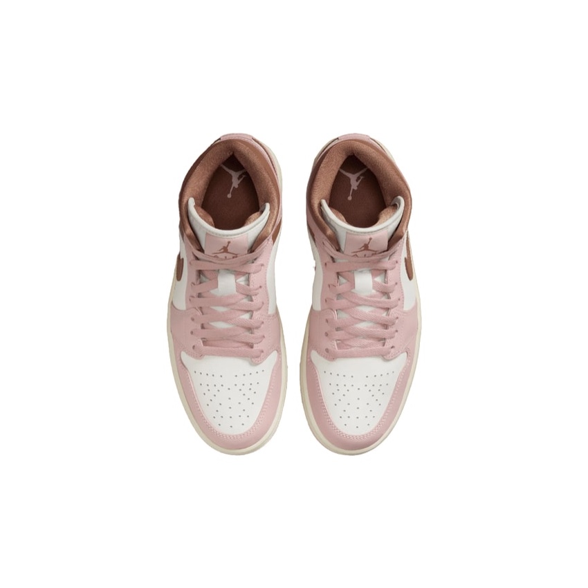 (GS) Jordan 1 Mid Pink Wash Violet Frost, (W) Jordan 1 Mid SE Legend Light Brown 착용 스타일 - 3