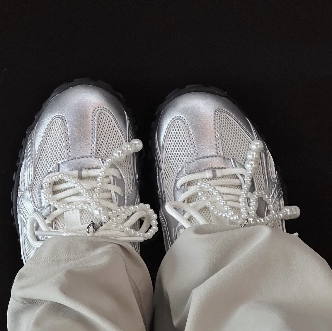 Fila Echappe MS Silver Moon 착용 스타일 - 3