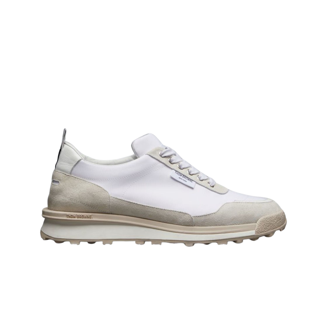 MFD271B-F0488-107 Thom Browne Eco Nylon Alumni Trainer Seasonal Multicolor