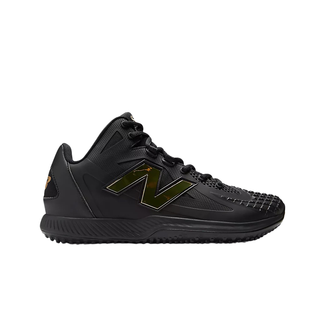 뉴발란스 퓨어셀 오타니 1 트레이너 블랙 메탈릭 골드 - D 스탠다드(New Balance Fuelcell Othani 1 Trainer Black Metallic Gold - D Standard) - 1