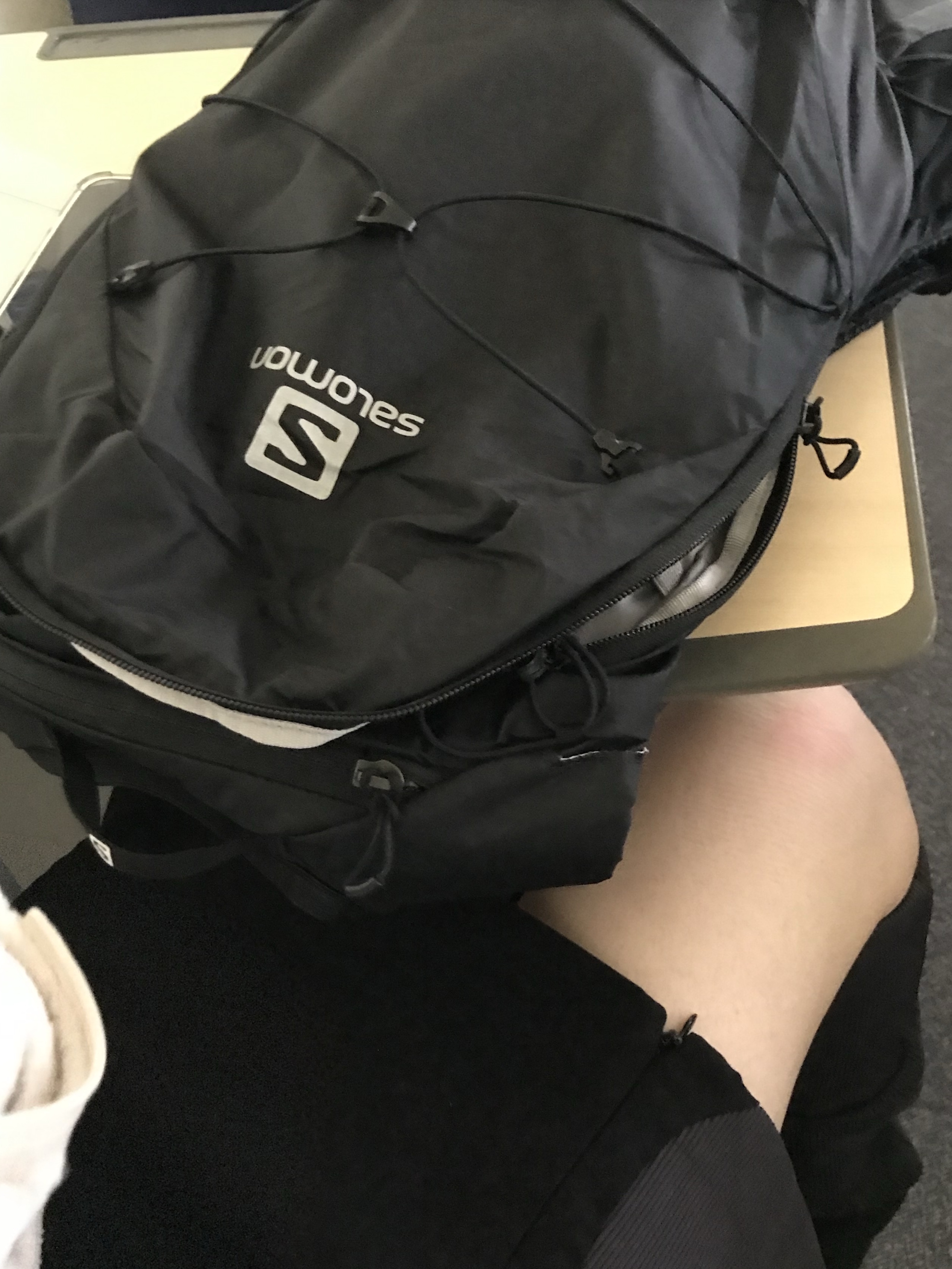 Salomon XT 10 Rucksack Black, BAPE Ape Head Coin Case Silver 착용 스타일 - 2